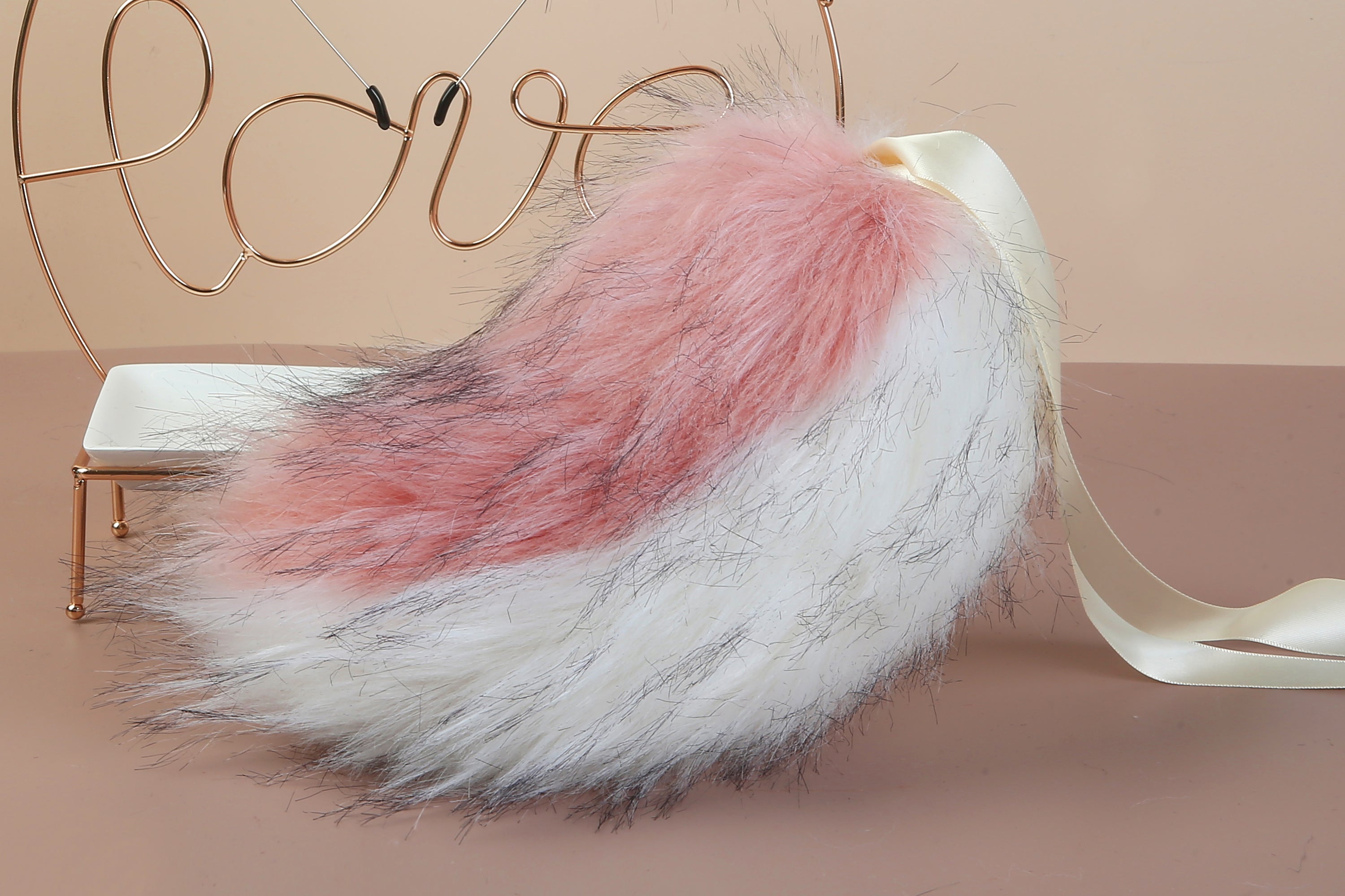 pink white bunny ear and tail plug rabbit tail butt plug and ear anime cosplay bunny kemonomimi rabbit therian