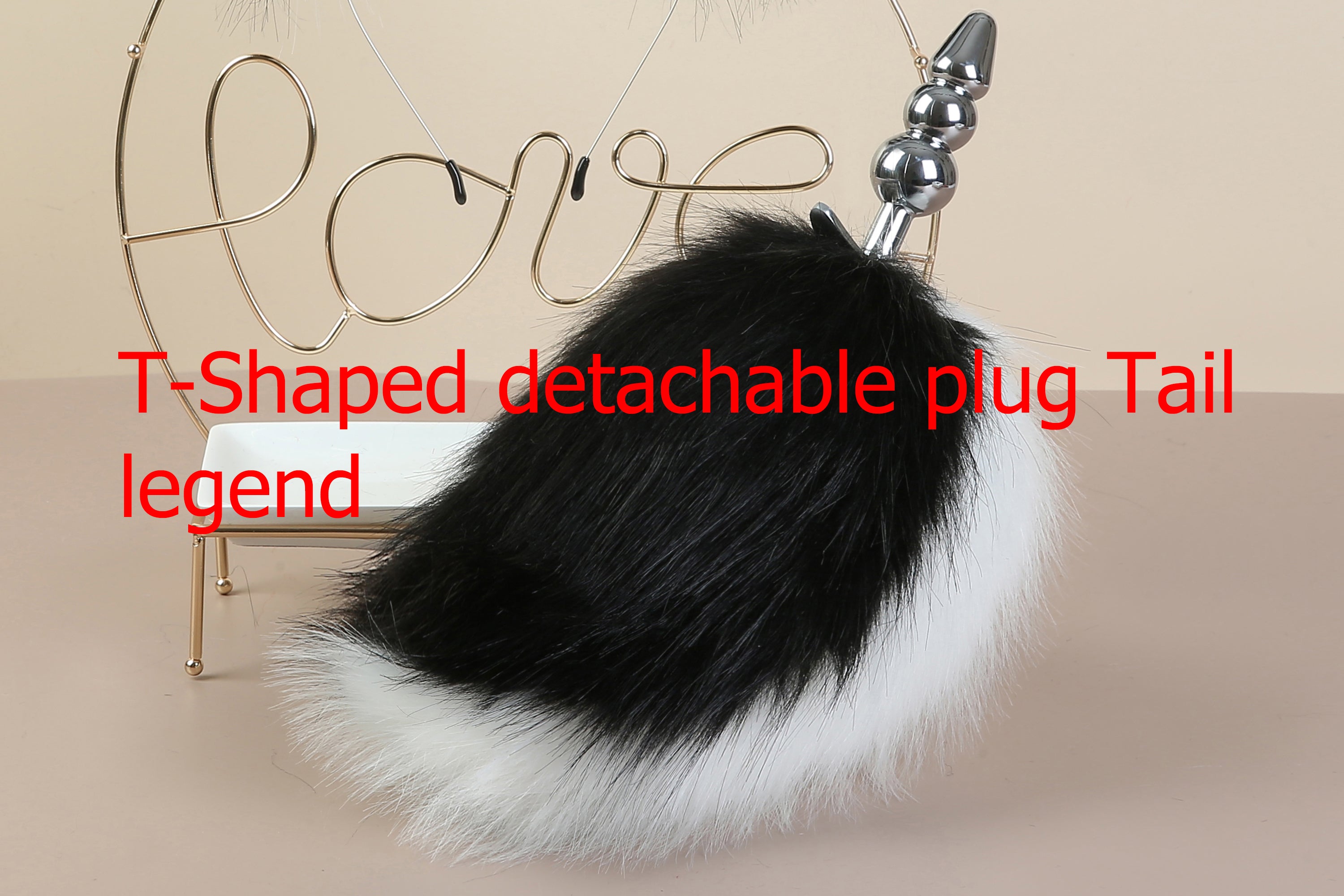 brown spot white bunny tail plug and ear set kemonomimi rabbit tail butt plug and ear set cosplay ear anime sextoy petplay