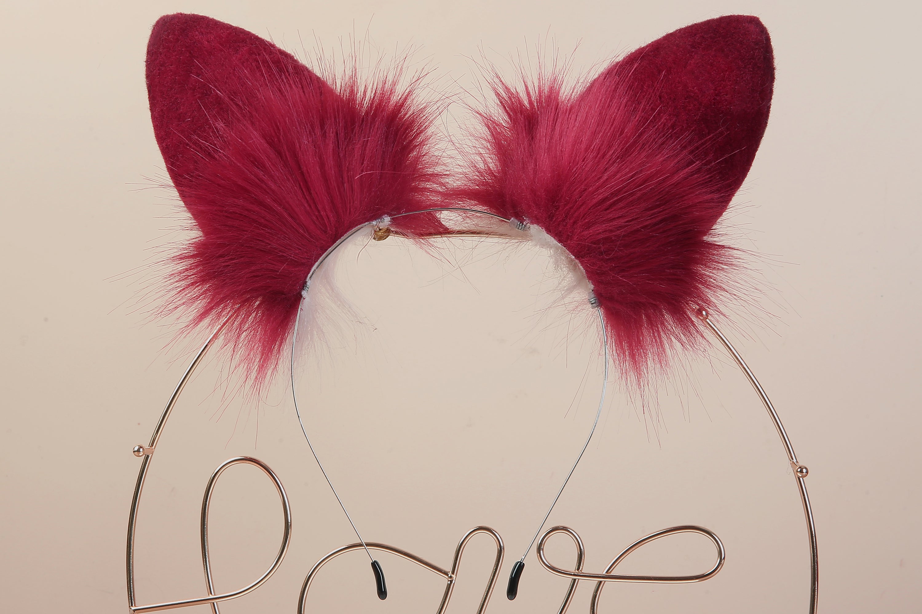 rose red bunny ear and tail plug rabbit tail butt plug and ear anime cosplay bunny kemonomimi rabbit therian