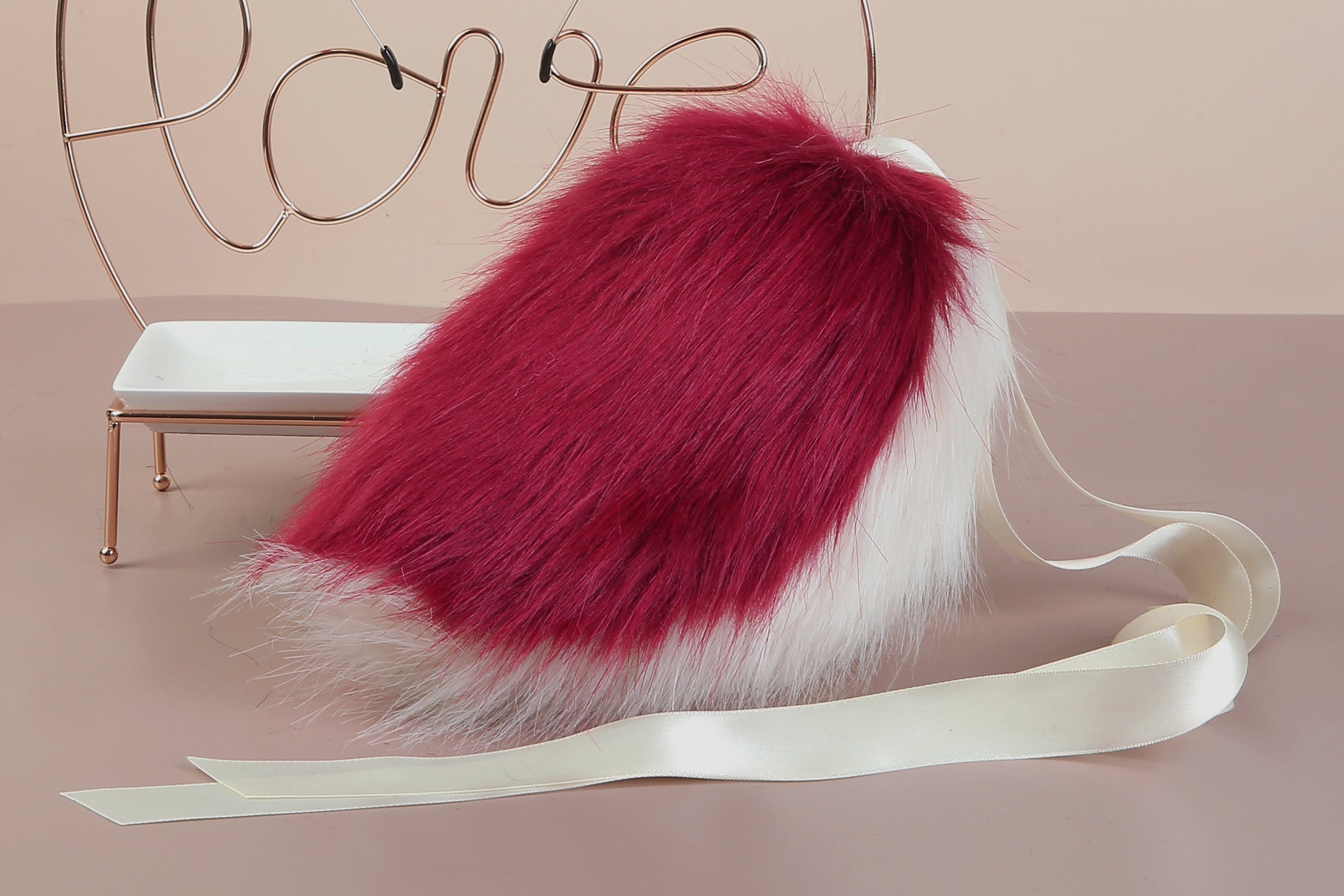 rose red bunny ear and tail plug rabbit tail butt plug and ear anime cosplay bunny kemonomimi rabbit therian