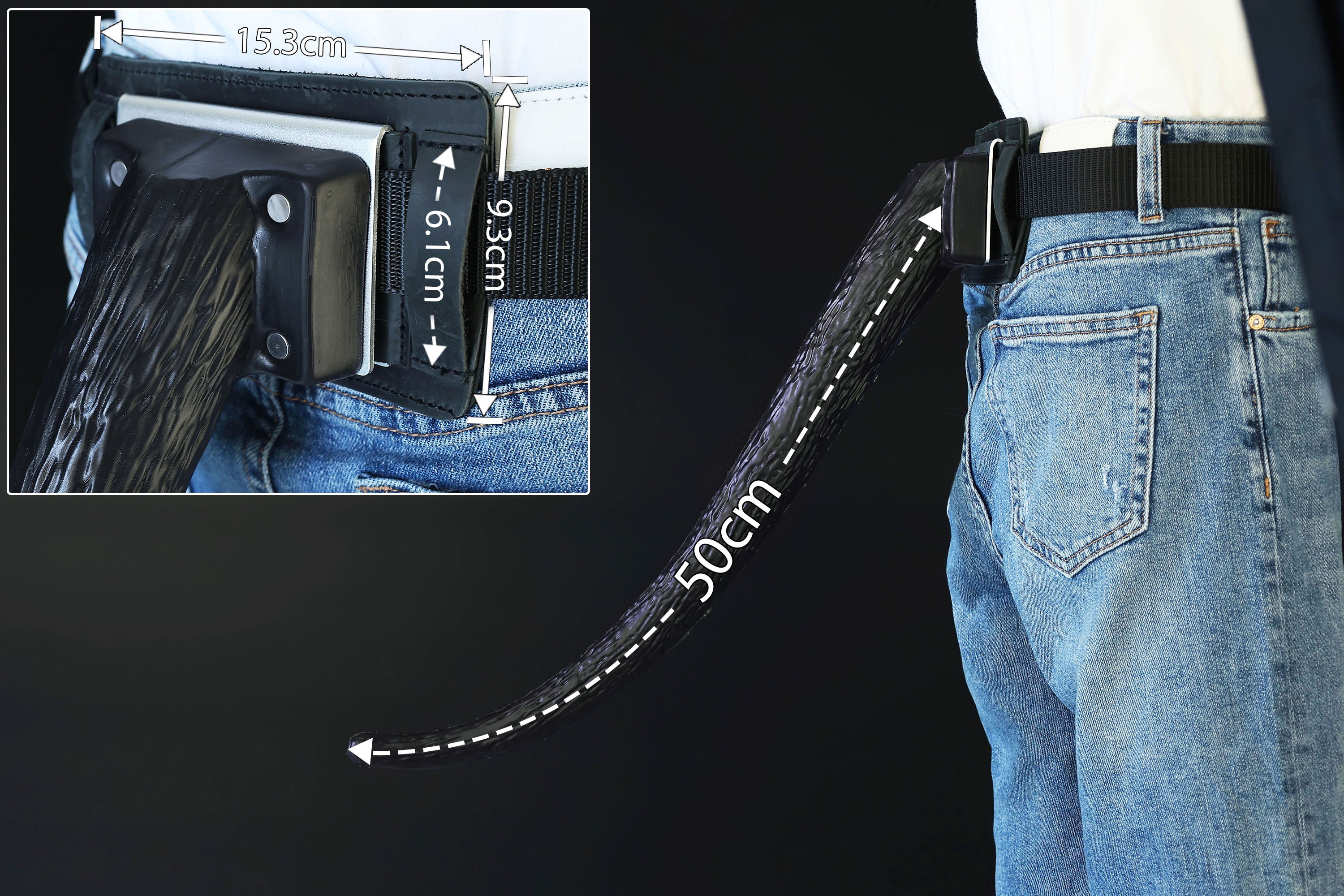 Hypermotion tail silicone core with secure leather holster hyper motion tail wagging tail kemonomimi therian silicone core tail supermotion