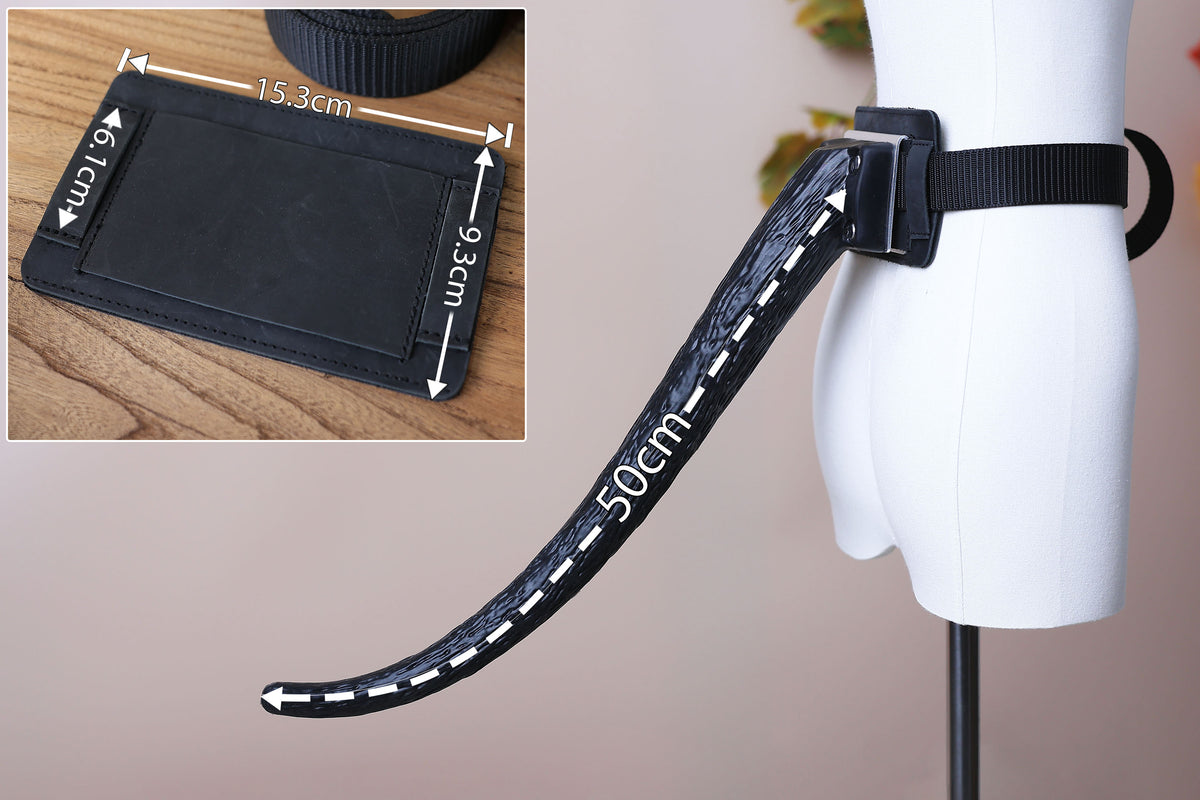 Hypermotion tail silicone core with secure leather holster hyper motion tail wagging tail kemonomimi therian silicone core tail supermotion