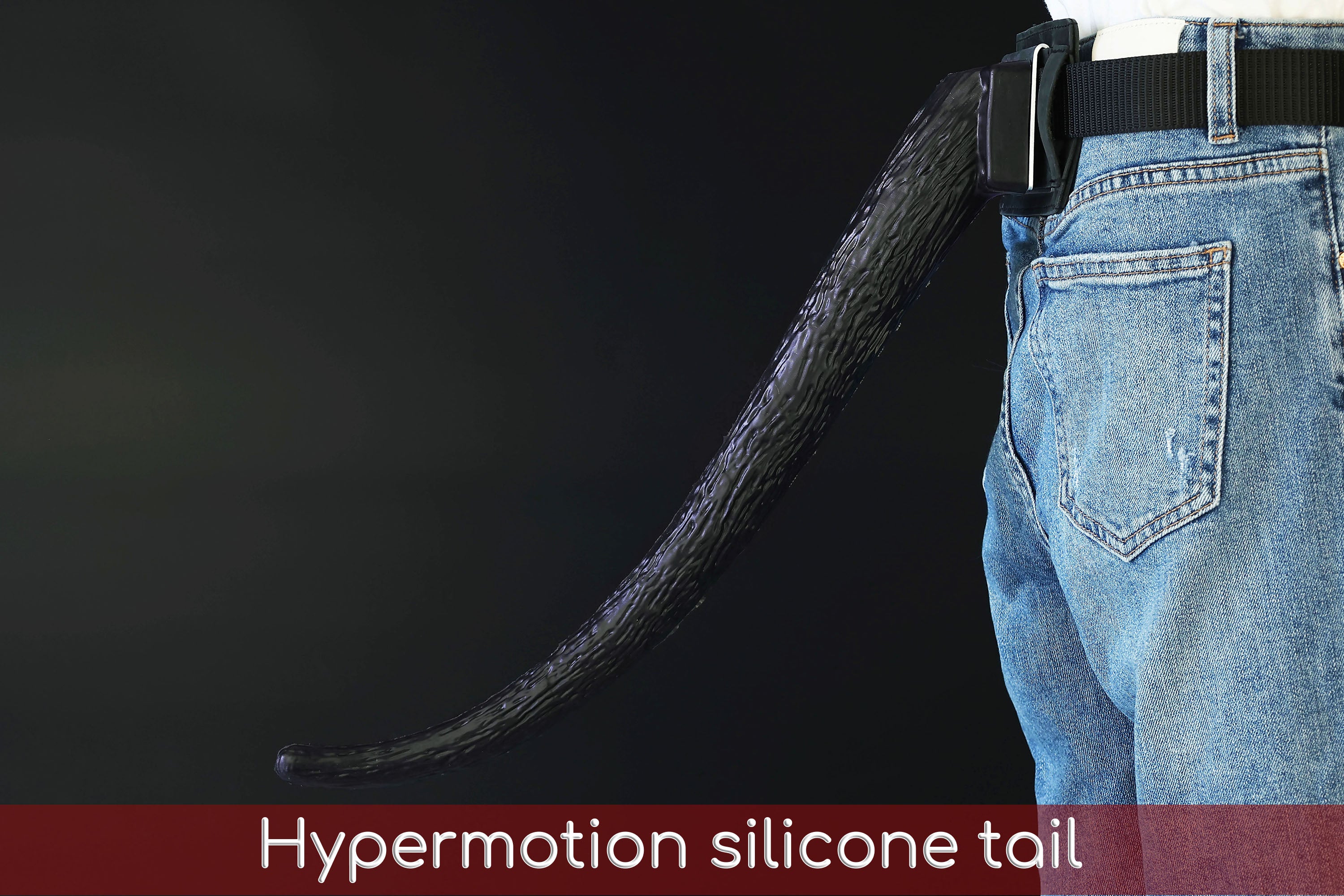 Hypermotion tail silicone core with secure leather holster hyper motion tail wagging tail kemonomimi therian silicone core tail supermotion