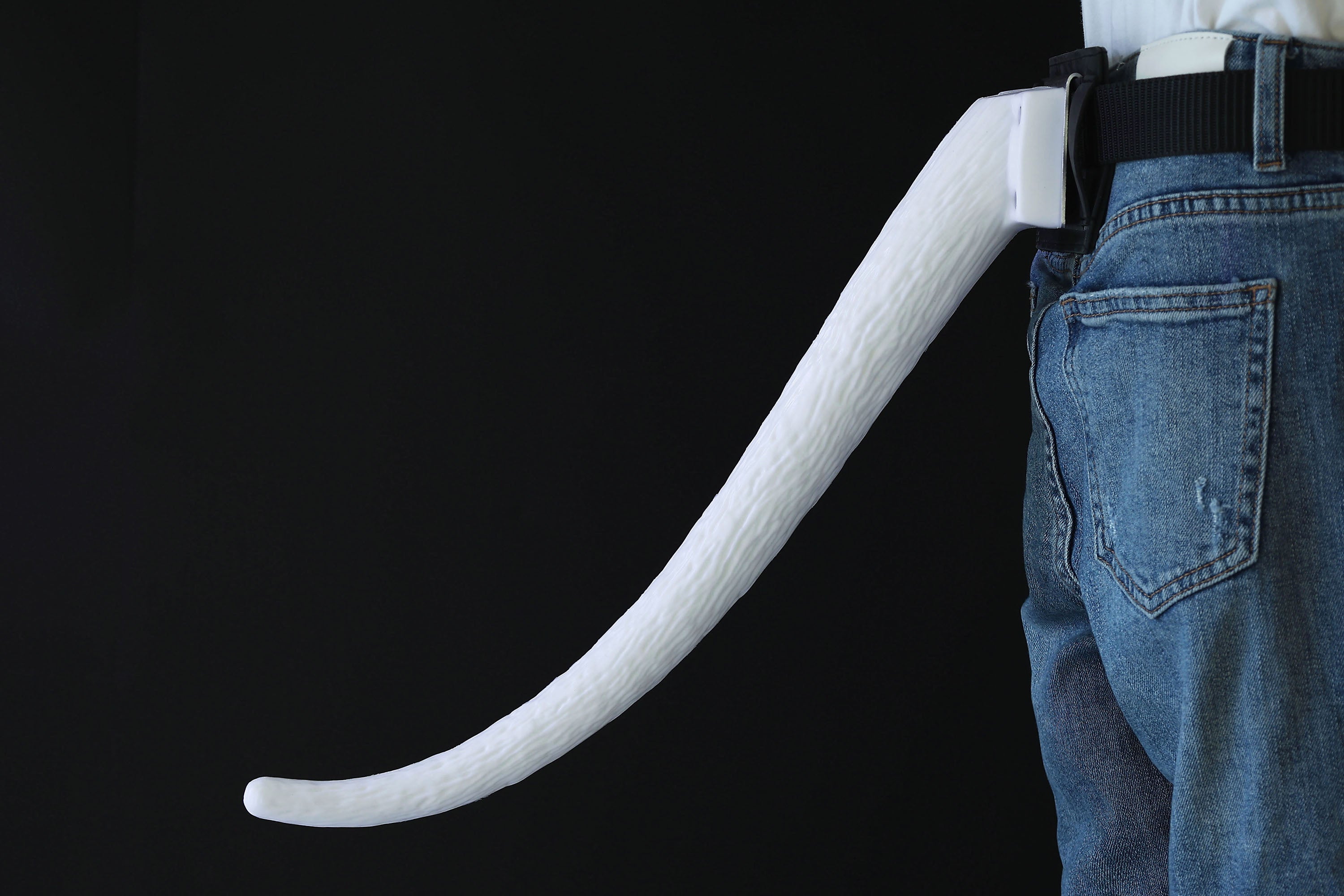 Hypermotion tail silicone core with secure leather holster hyper motion tail wagging tail kemonomimi therian silicone core tail supermotion
