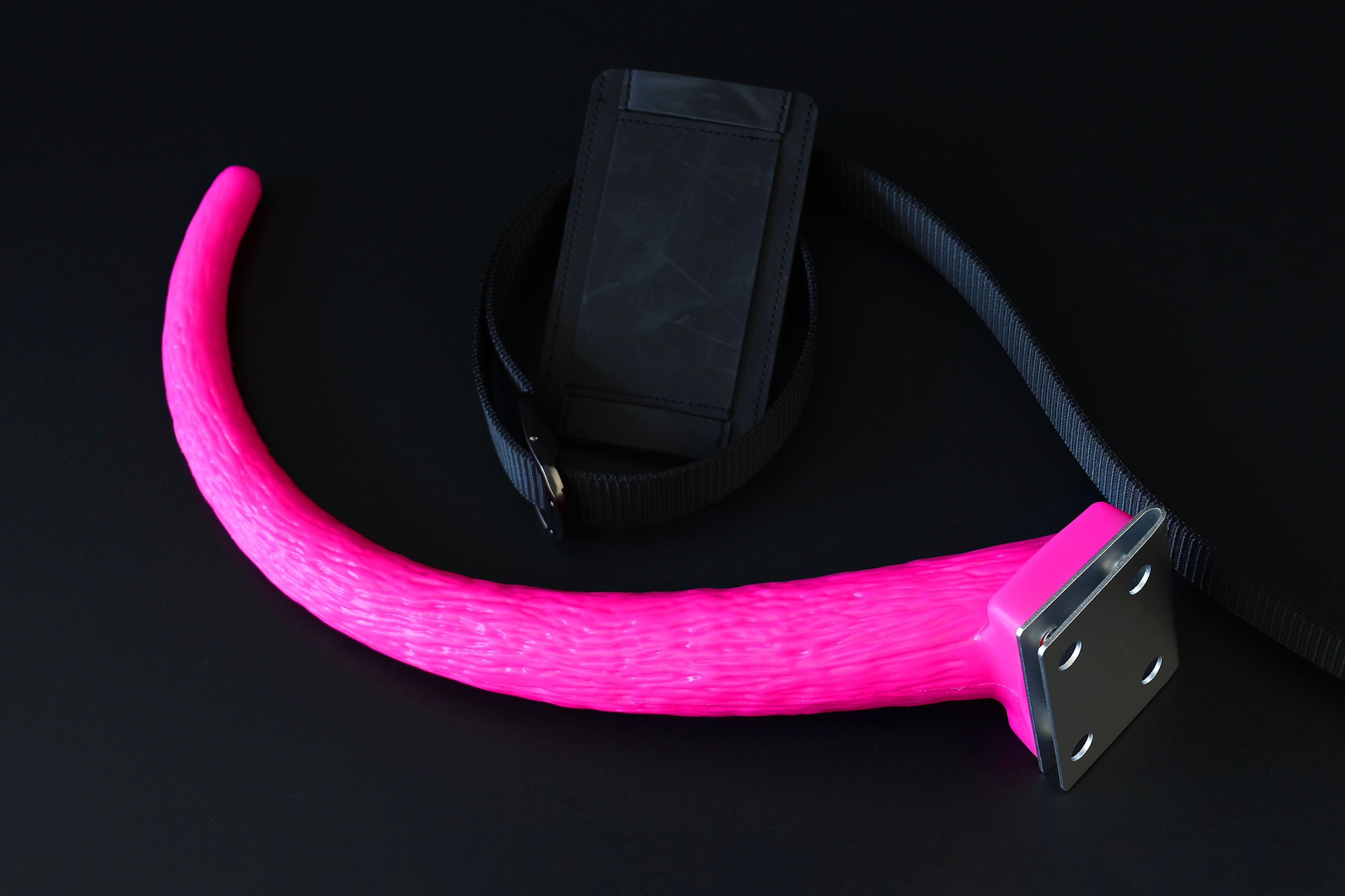 Hypermotion tail silicone core with secure leather holster hyper motion tail wagging tail kemonomimi therian silicone core tail supermotion