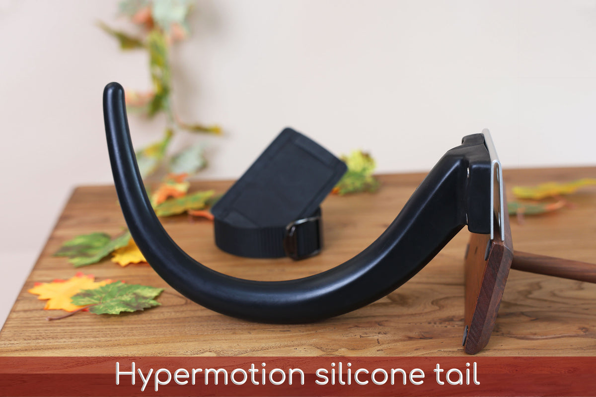 Hypermotion tail silicone core with secure leather holster hyper motion tail wagging tail kemonomimi therian silicone core tail supermotion