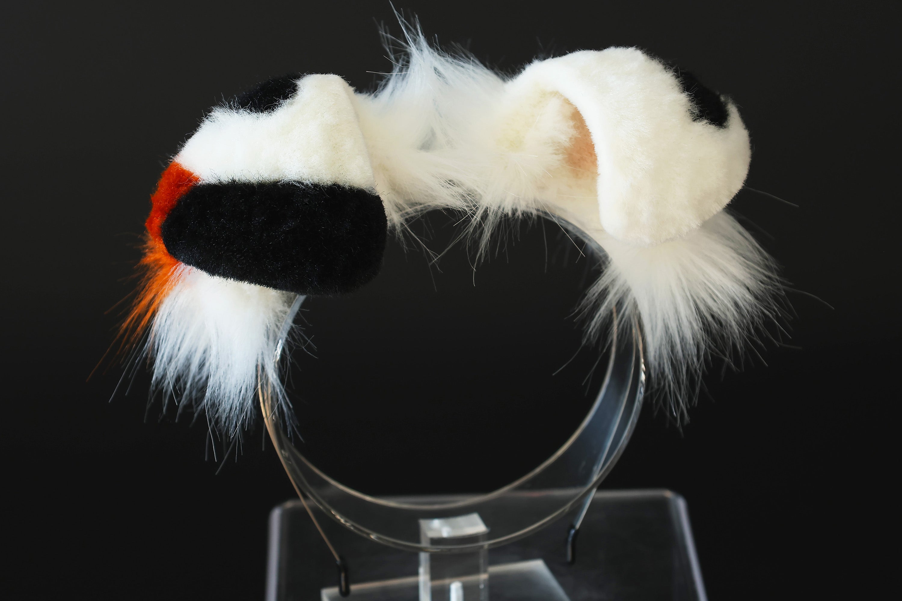 Calico shepherd dog tail and ear faux fur splicing Shiba Inu dog ear and tail butt plug anime cosplay therian puppy ear tail puppy girl kemonomimi puppyboy