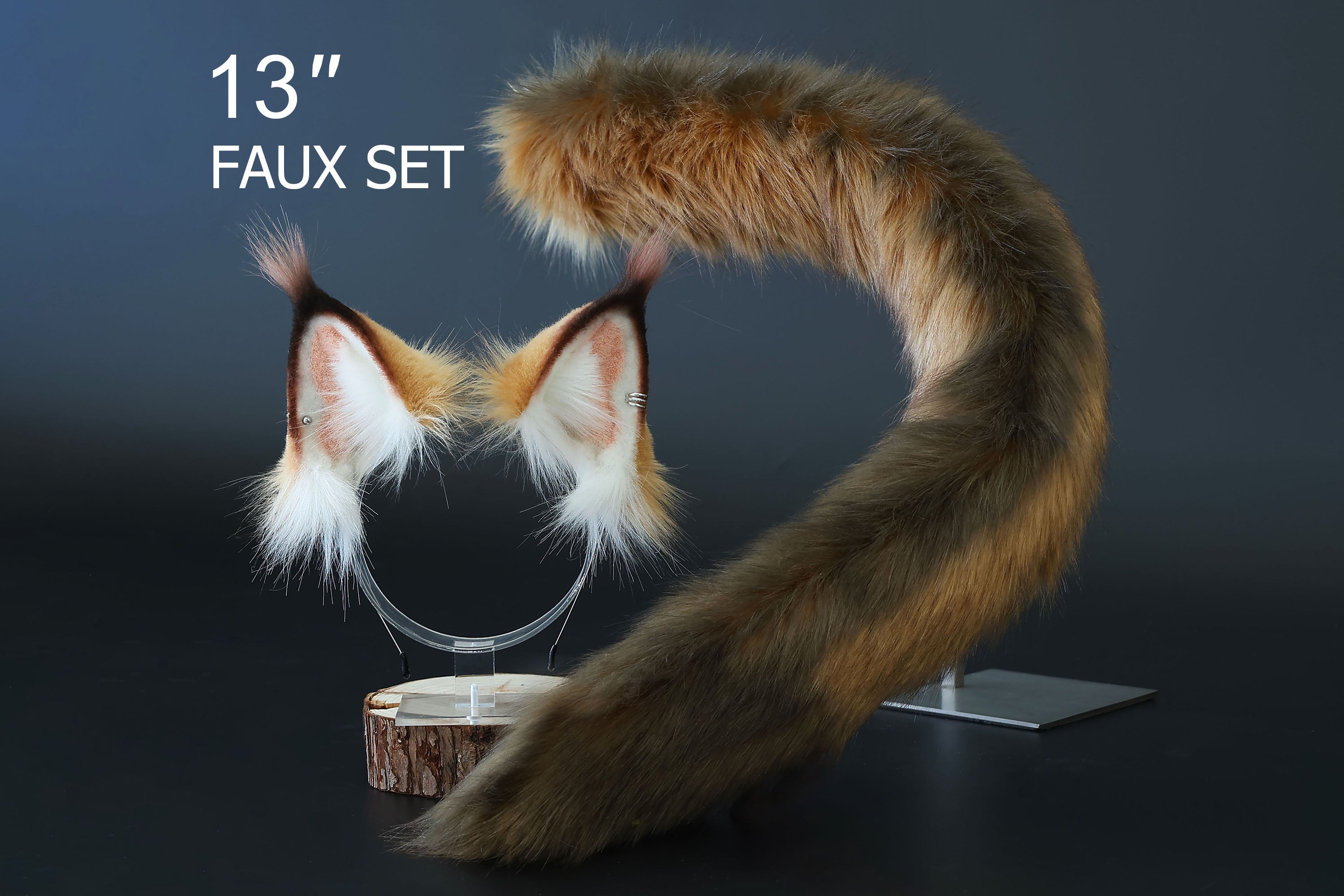 Somali cat ears and tail lynx cat tail and ears kemonomimi kitten tail and ear kitten therian anime cosplay jungle cat ears and tail butt plug