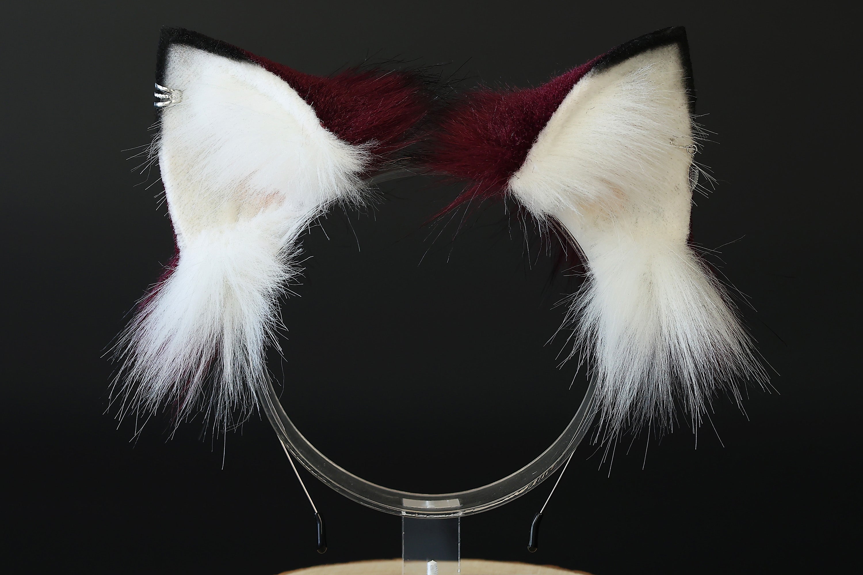 Faux fur handmade raccoon ears and tail kemonomimi red panda ear and tail butt plug anime cosplay cute bear panda ear and tail therian halloween gift