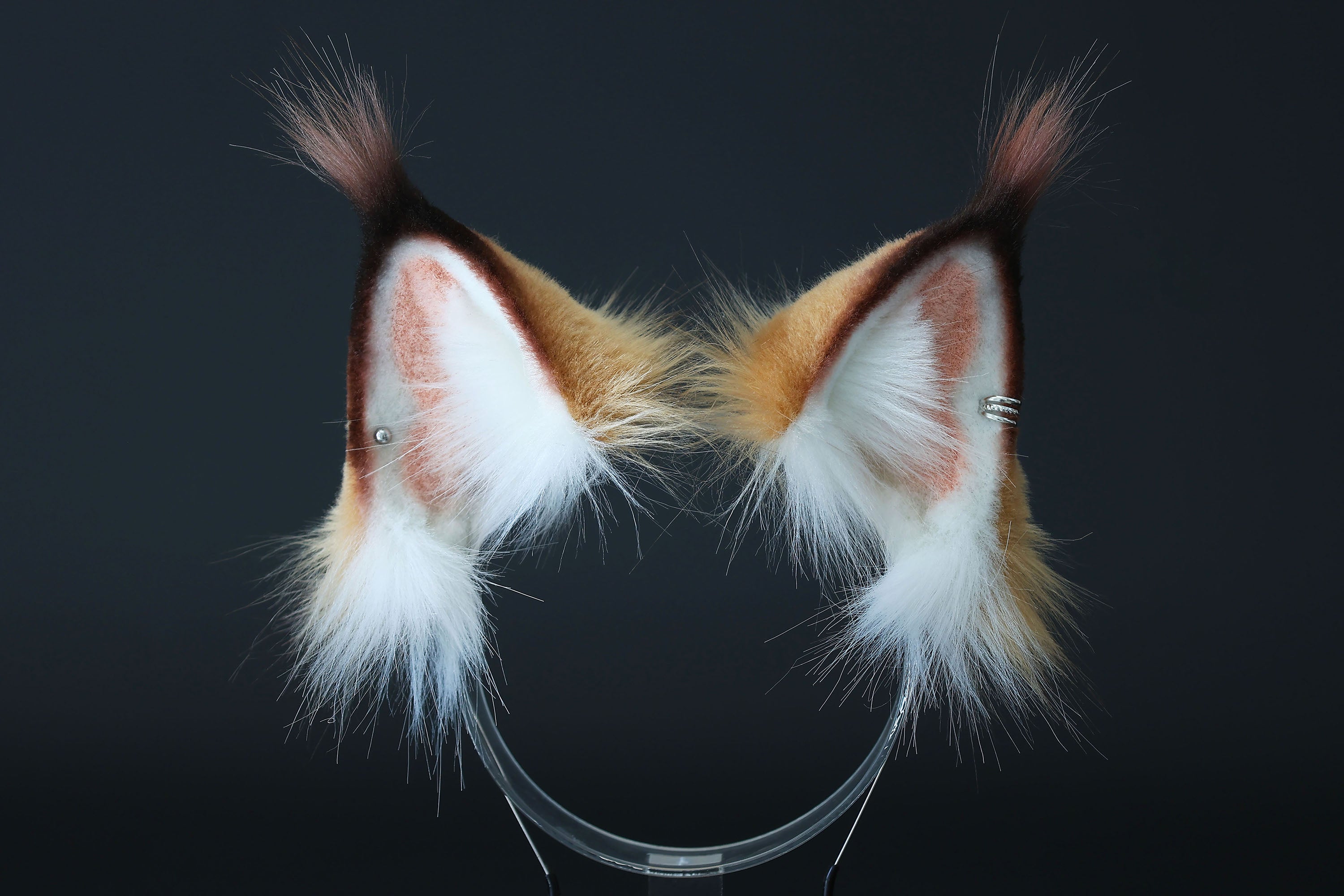 Somali cat ears and tail lynx cat tail and ears kemonomimi kitten tail and ear kitten therian anime cosplay jungle cat ears and tail butt plug