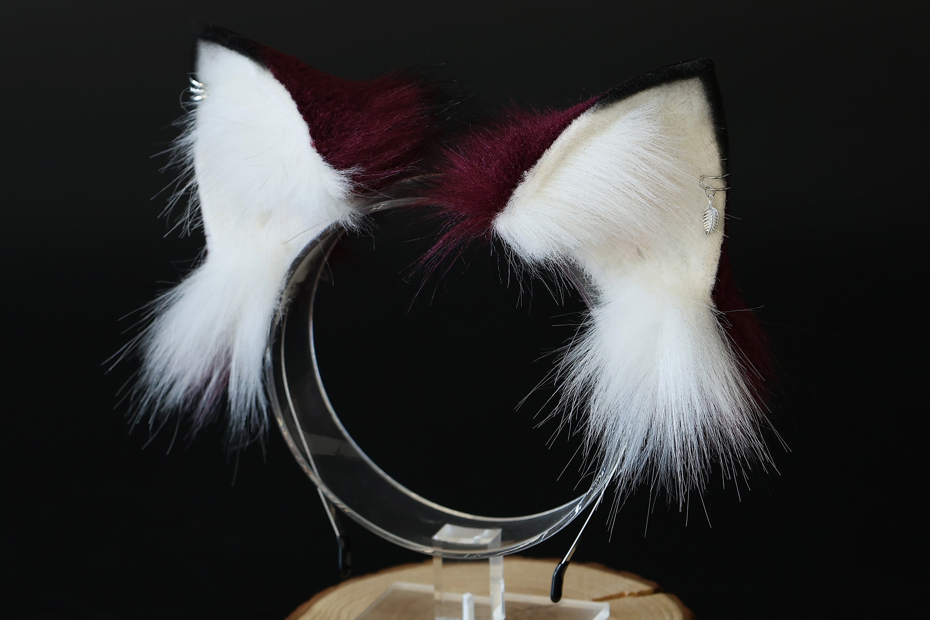 Faux fur handmade raccoon ears and tail kemonomimi red panda ear and t Aliriga Faux fur handmade raccoon ears and tail kemonomimi red panda ear and t Aliriga