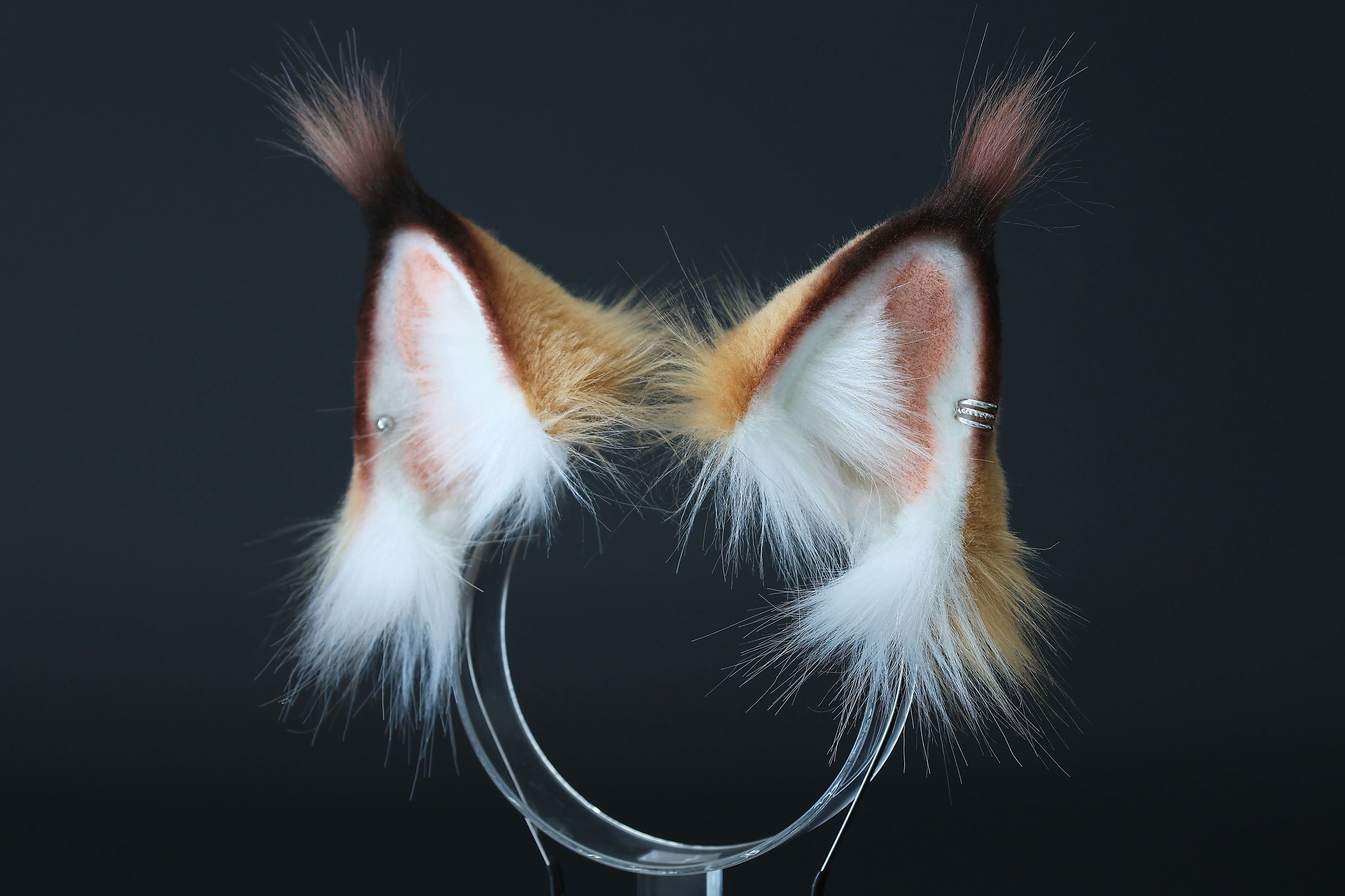 Somali cat ears and tail lynx cat tail and ears kemonomimi kitten tail and ear kitten therian anime cosplay jungle cat ears and tail butt plug