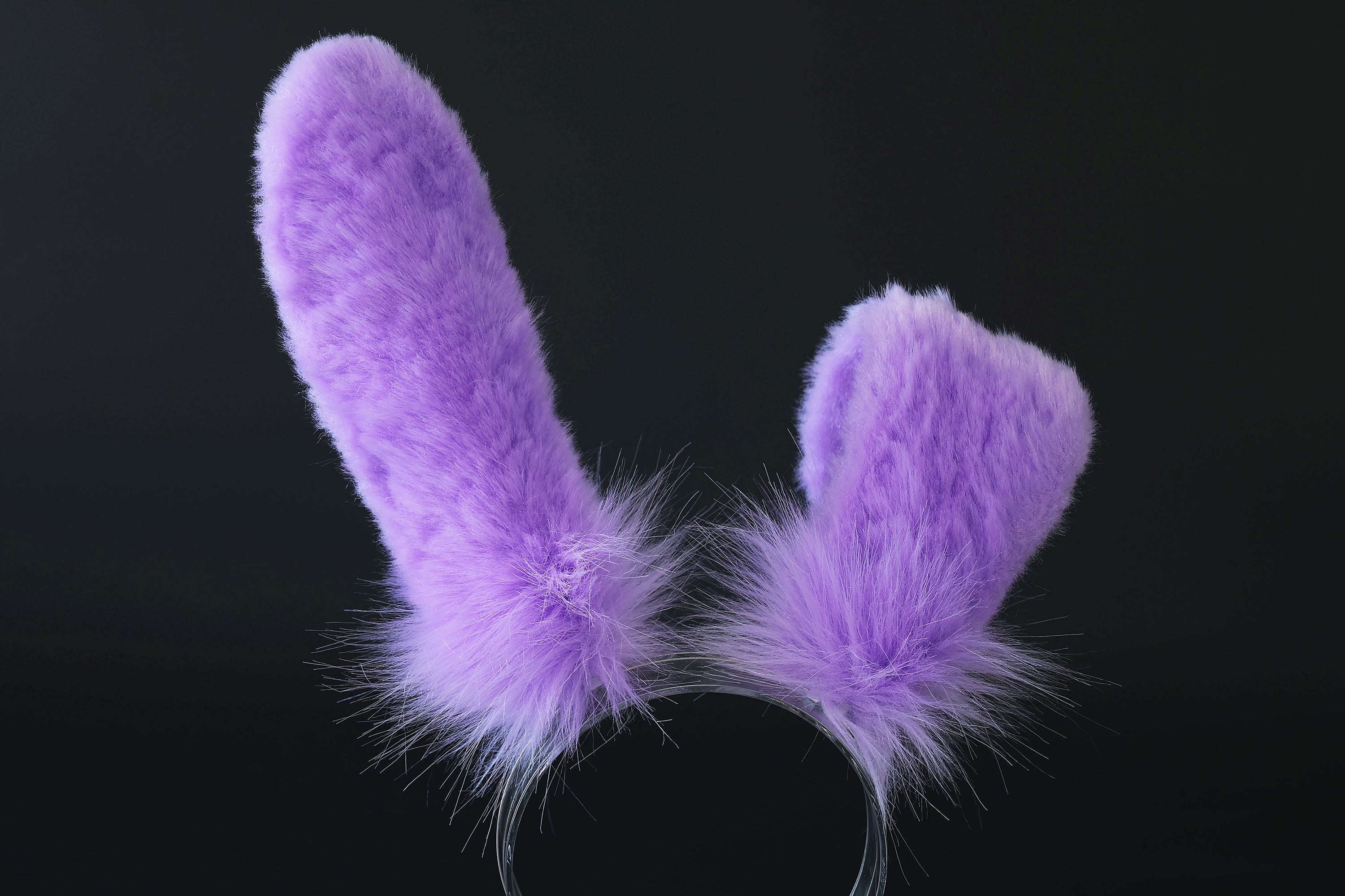 Purple faux fur bunny ear and tail bendable bunny ear cosplay rabbit ear and tail anime cosplay rabbit kemonomimi bunny therian