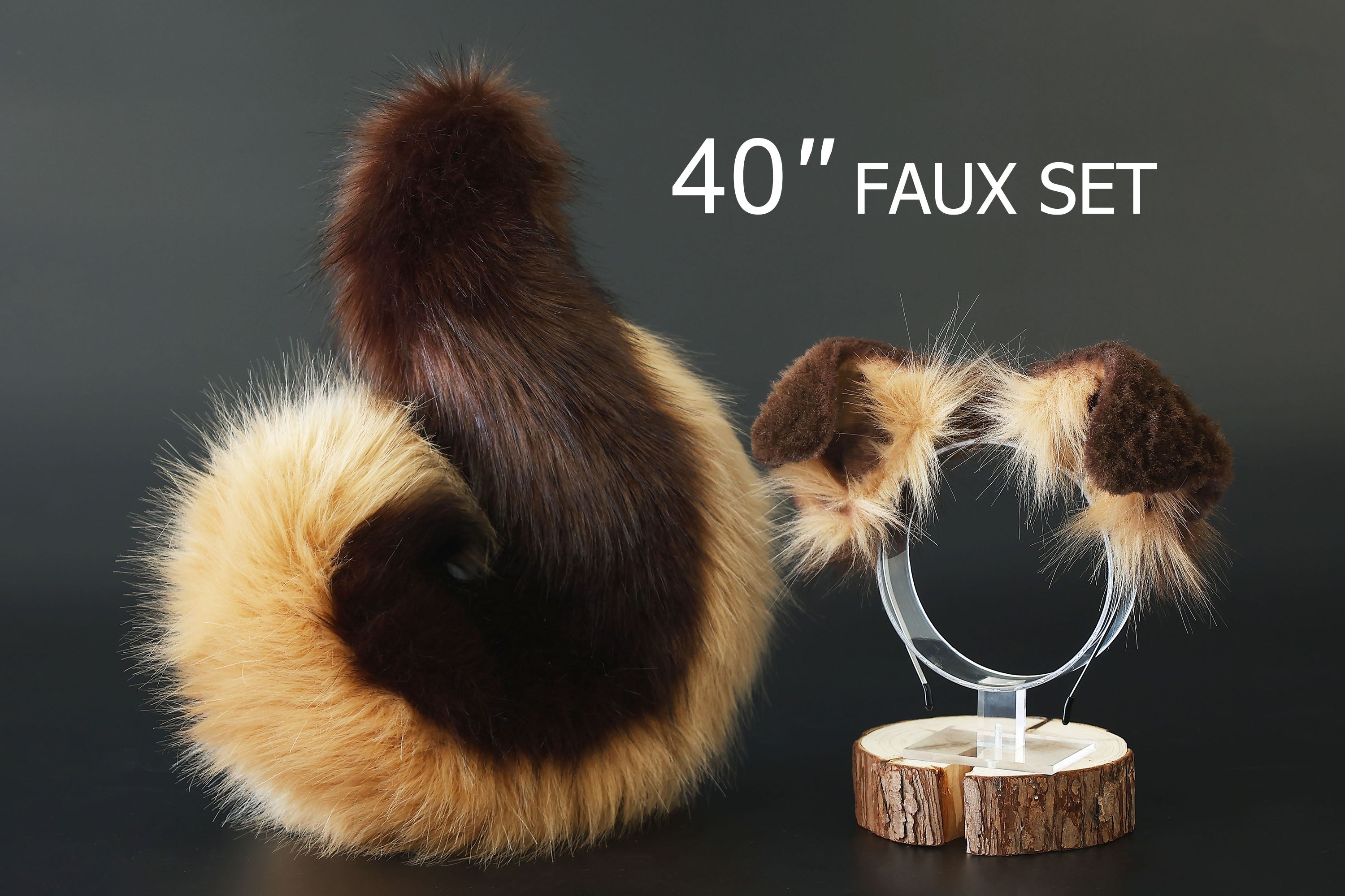Brown Blonde puppy ear and tail plug set kemonomimi Shepherd dog ear and tail plug set Shiba Inu dog ear and tail butt plug set cosplay petplay puppy play