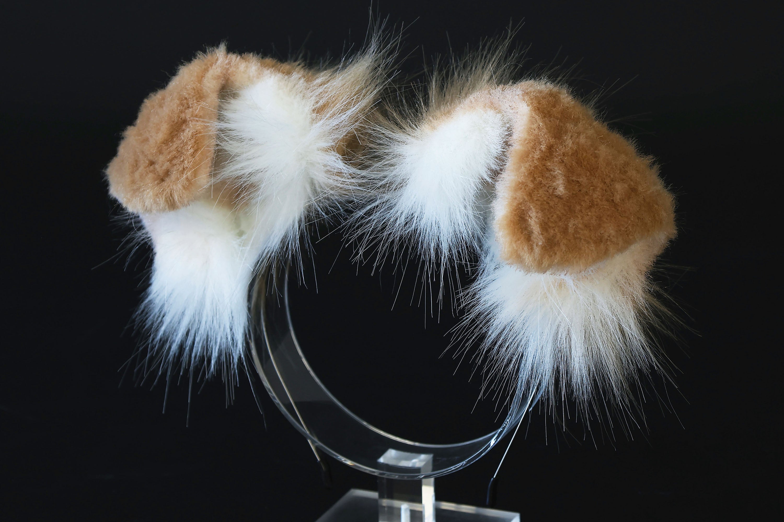 Blonde white puppy ear and tail plug set kemonomimi Shepherd dog ear and tail plug set Shiba Inu dog ear and tail butt plug set cosplay petplay puppy play