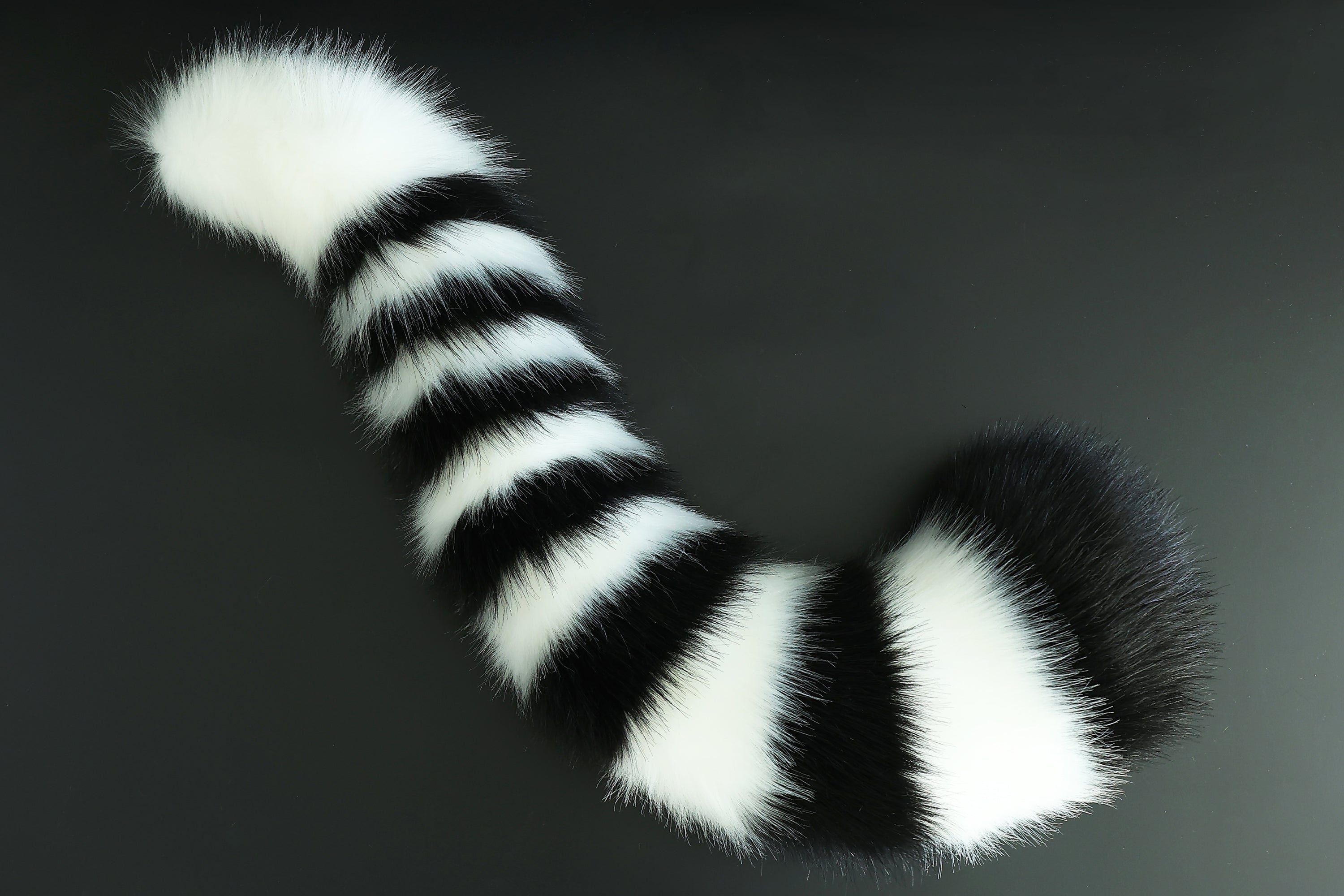 Realistic faux fur white tiger ear and tail set anime cosplay tiger kemonomimi