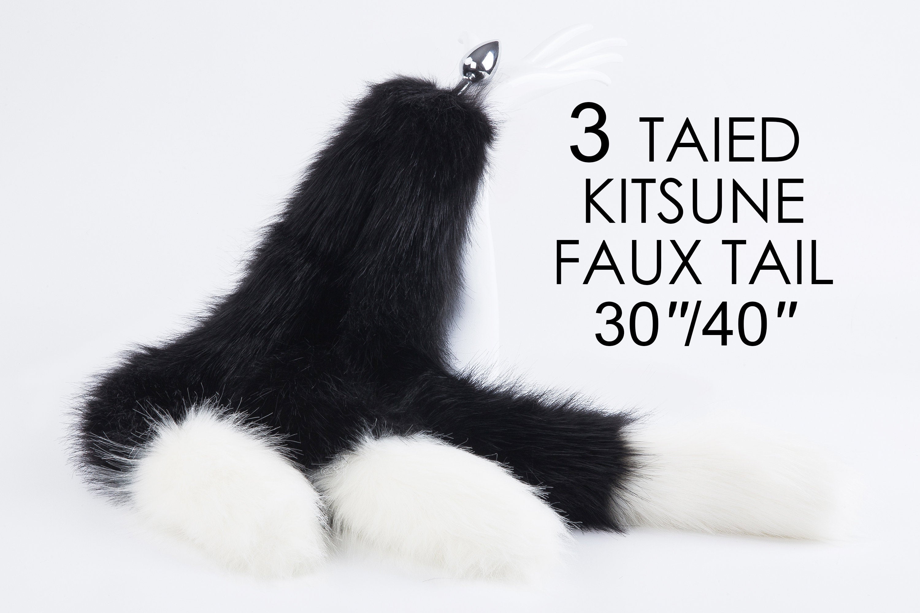 3 tailed kitsune tail butt plug long fox tail plug anal plug tail-bdsm Aliriga 3 tailed kitsune tail butt plug long fox tail plug anal plug tail-bdsm Aliriga