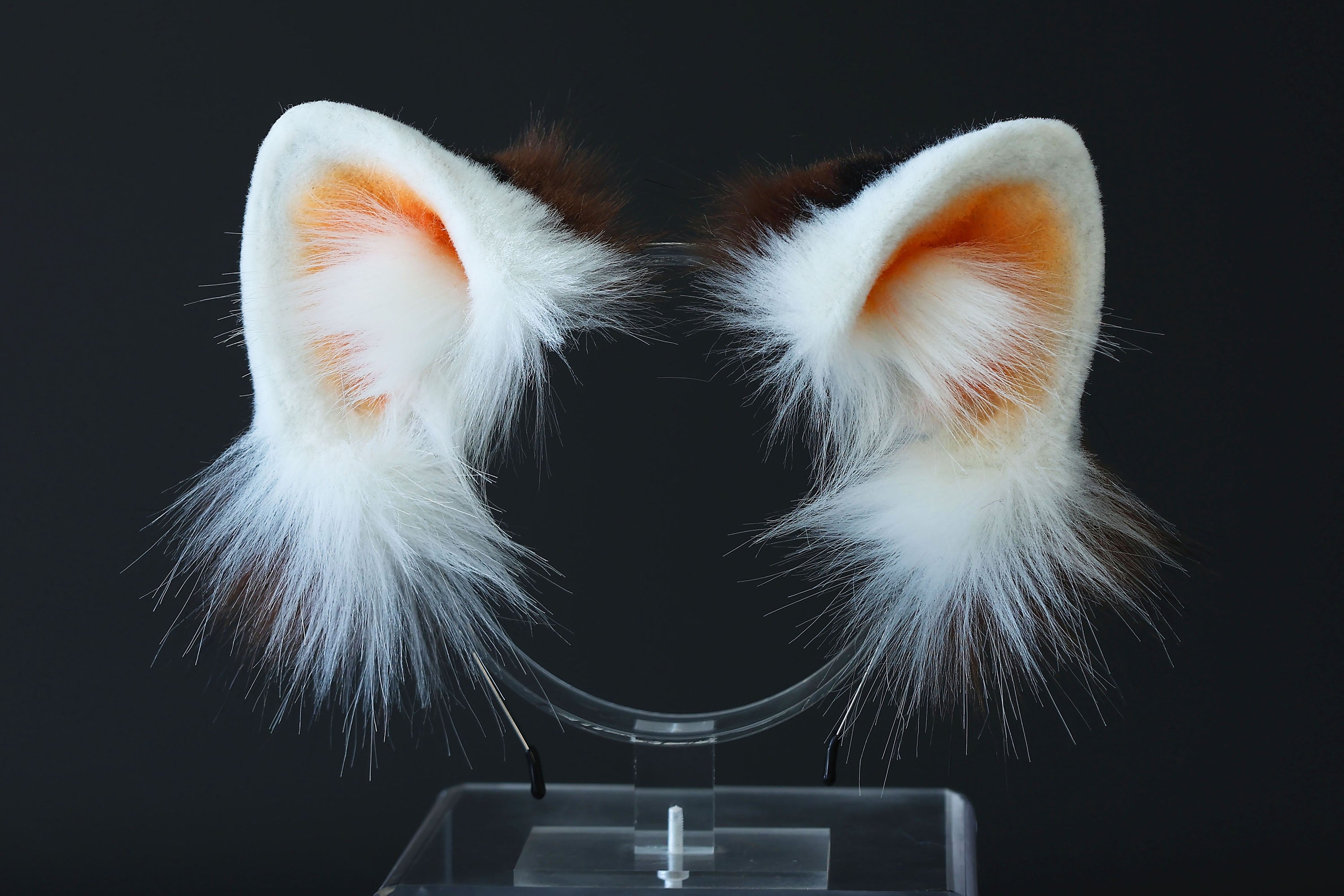 Realistic faux fur red panda ear and tail kemonomimi lesser panda ear and tail butt plug firefoxtherian anime cosplay raccoon ear and tail furry gift