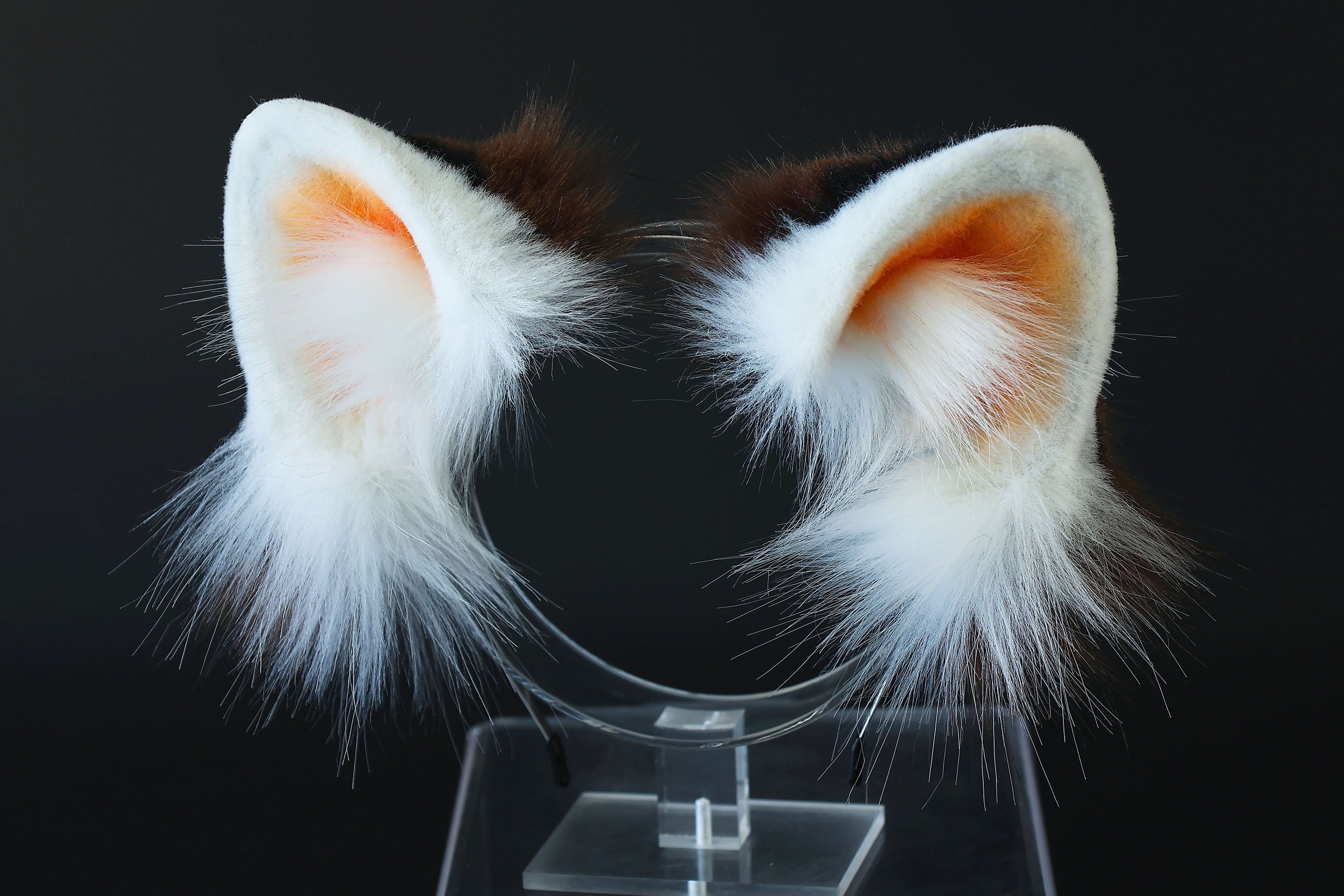 Realistic faux fur red panda ear and tail kemonomimi lesser panda ear and tail butt plug firefoxtherian anime cosplay raccoon ear and tail furry gift