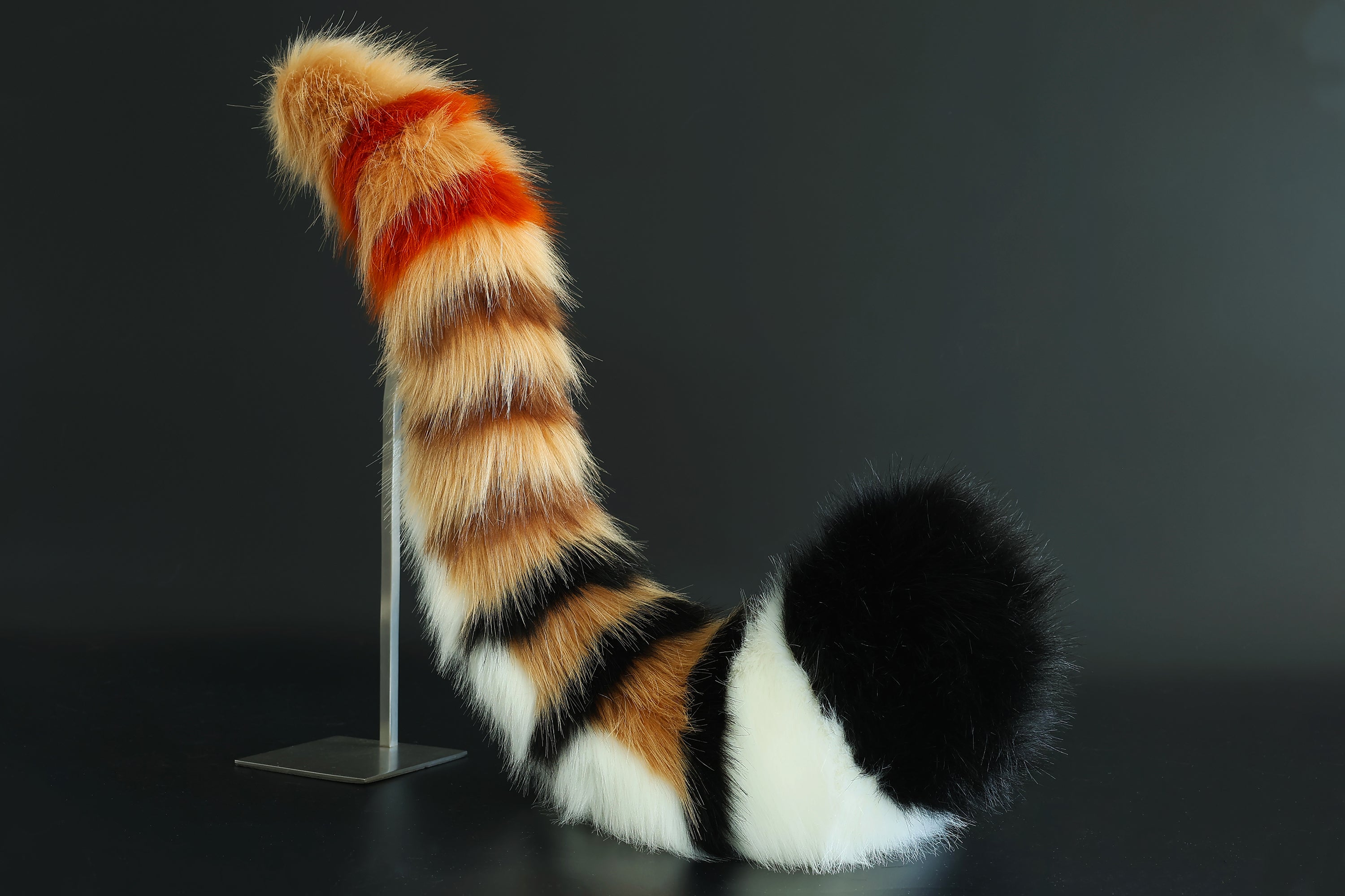 Realistic faux fur tiger ear and tail set tiger cosplay ear and tail set tiger petplay set animal cosplay tail and ear petplay tail and ear