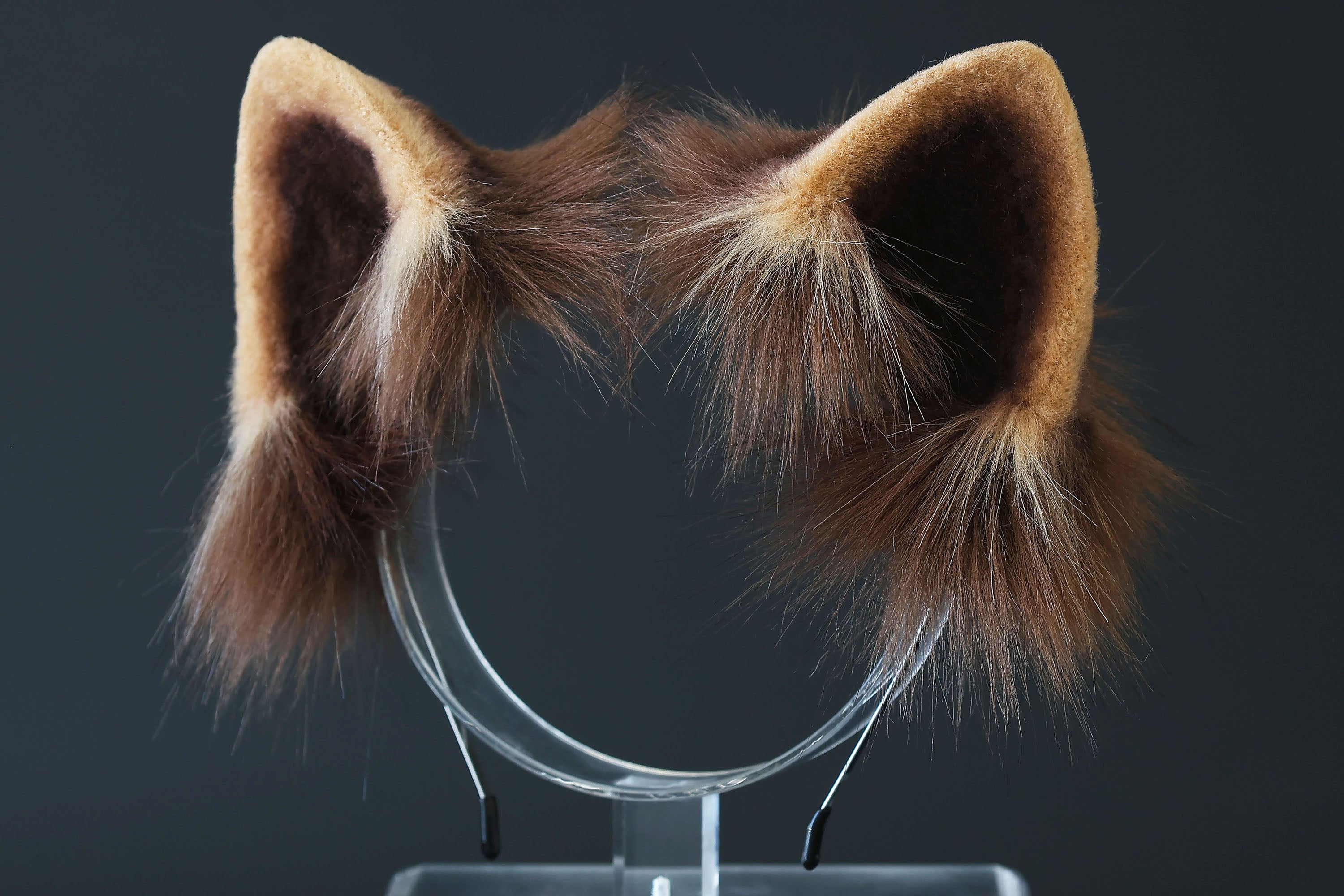 Realistic faux fur red panda ear and tail kemonomimi lesser panda ear and tail butt plug firefoxtherian anime cosplay raccoon ear and tail furry gift