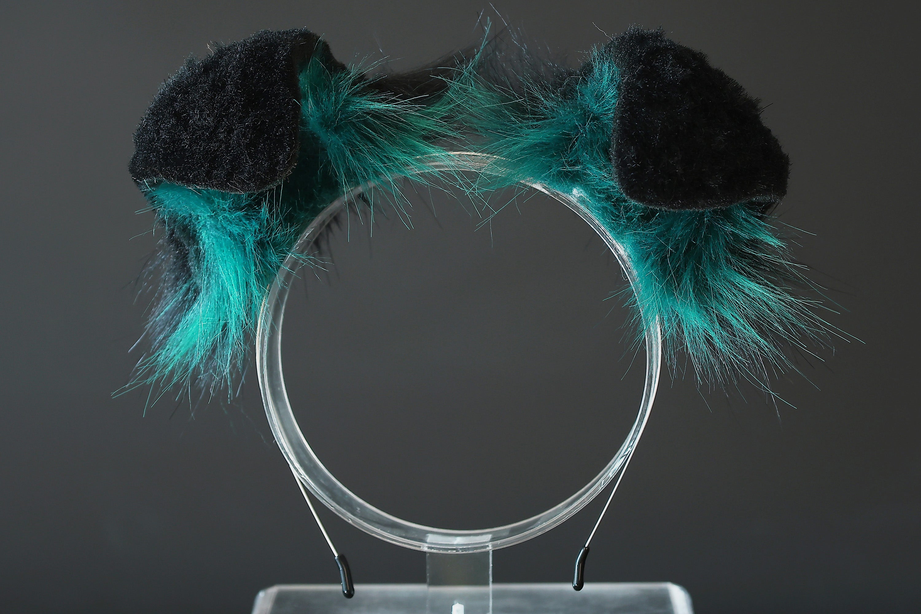 Black green puppy ear and tail plug set kemonomimi Shepherd dog ear and tail plug set Shiba Inu dog ear and tail butt plug set cosplay petplay puppy play dog therian