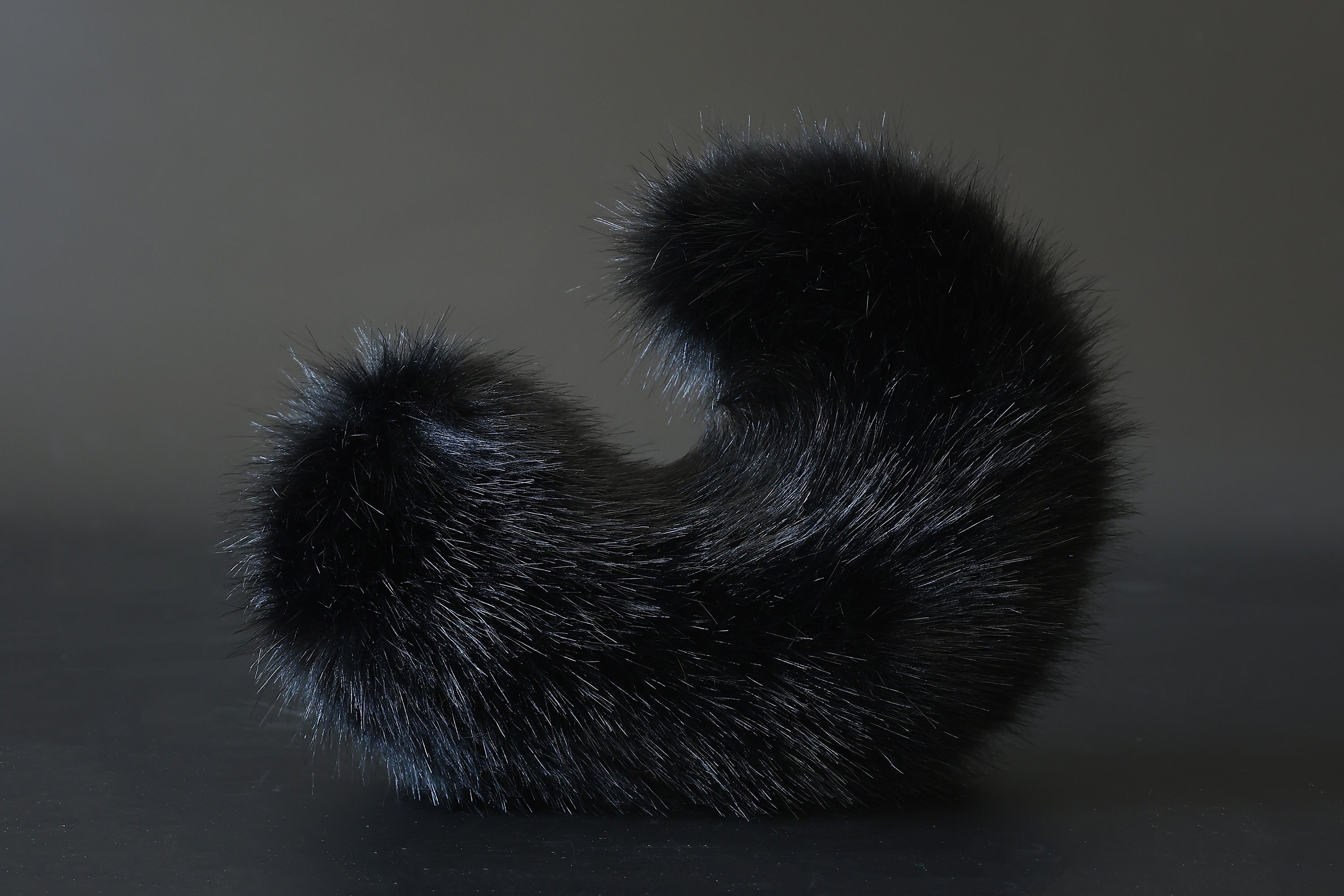 Black puppy ear and tail plug set kemonomimi Shepherd dog ear and tail plug set Shiba Inu dog ear and tail butt plug set cosplay petplay puppy play dog therian