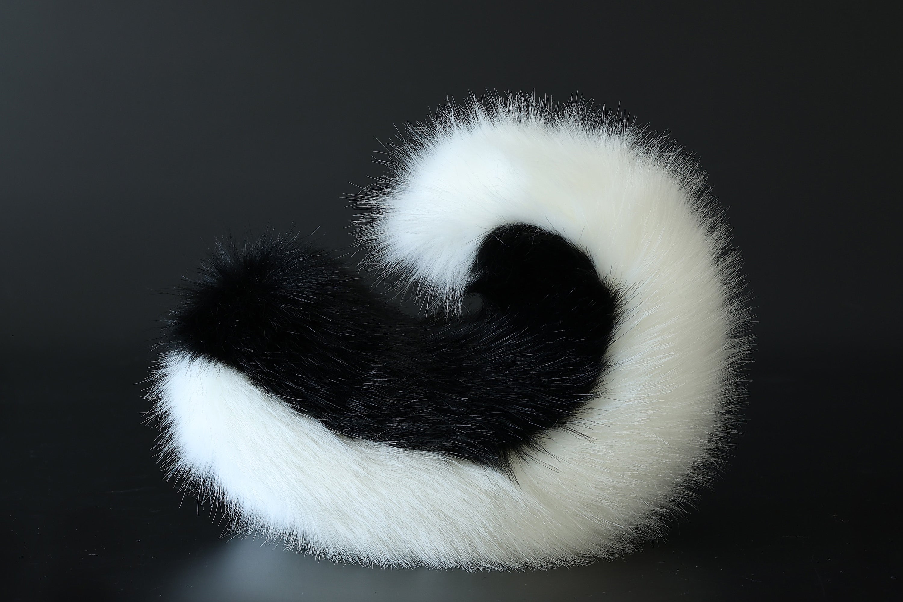 Black white puppy ear and tail plug set kemonomimi Shepherd dog ear and tail plug set Shiba Inu dog ear and tail butt plug set cosplay petplay puppy play dog therian
