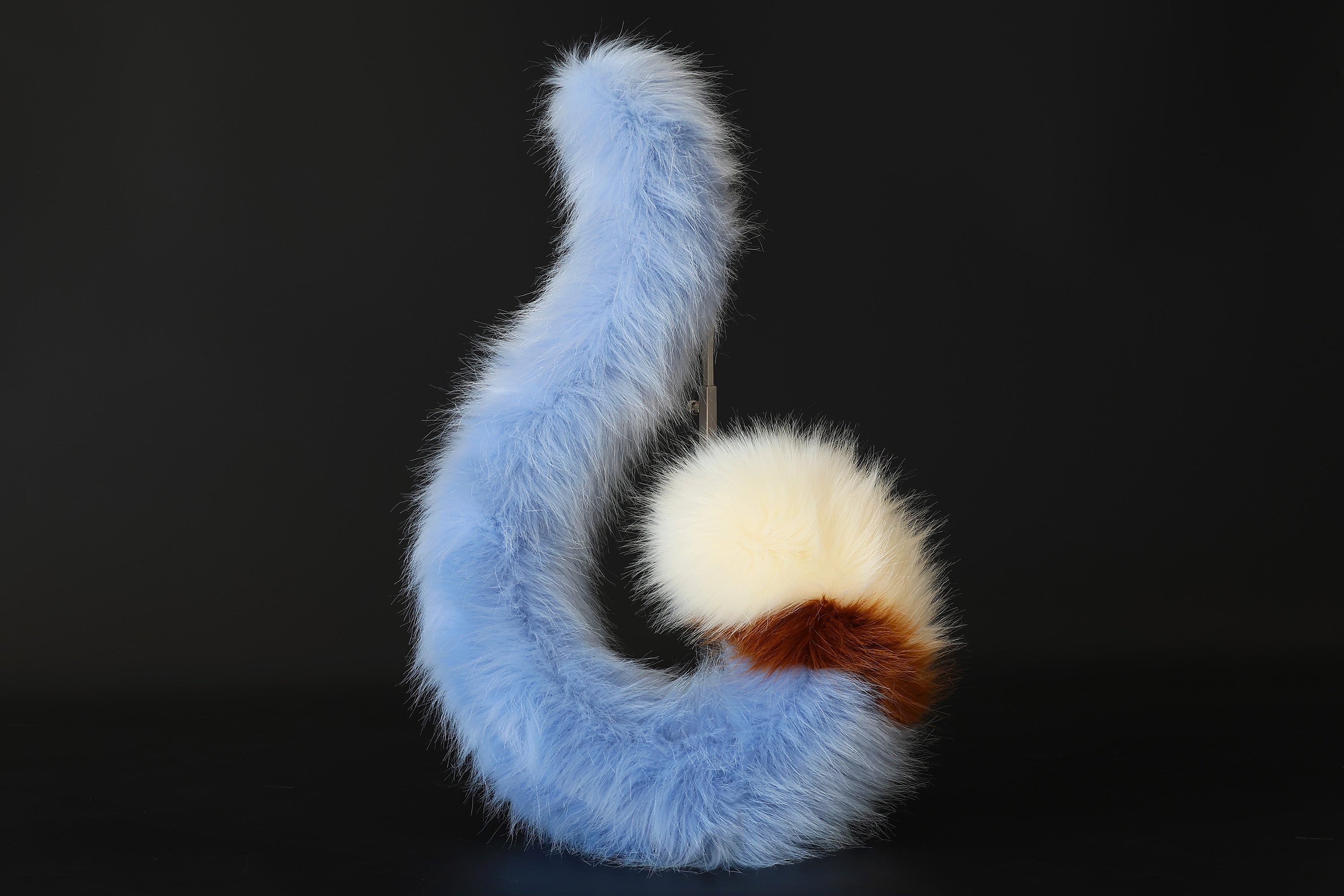 Blue faux fur cat ears and tail kitten ears and tail kittenplay anime cosplay fox ears and tail butt plug wolf ear and tail kemonomimi halloween gifts