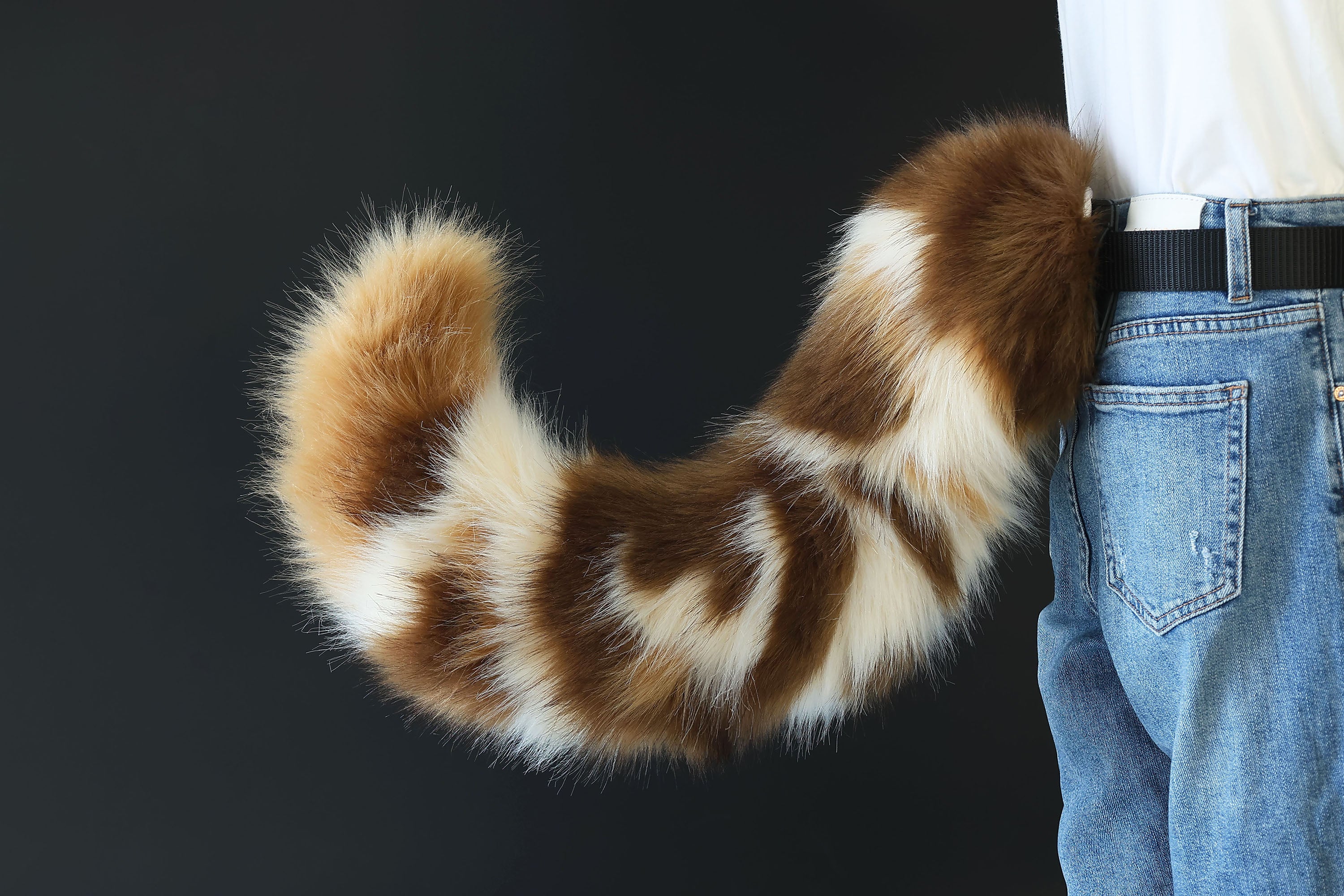 Calico hyper motion tail sleeve for silicone core tail base dog hypermotion tail covers super motion tail covers therian puppy kemonomimi