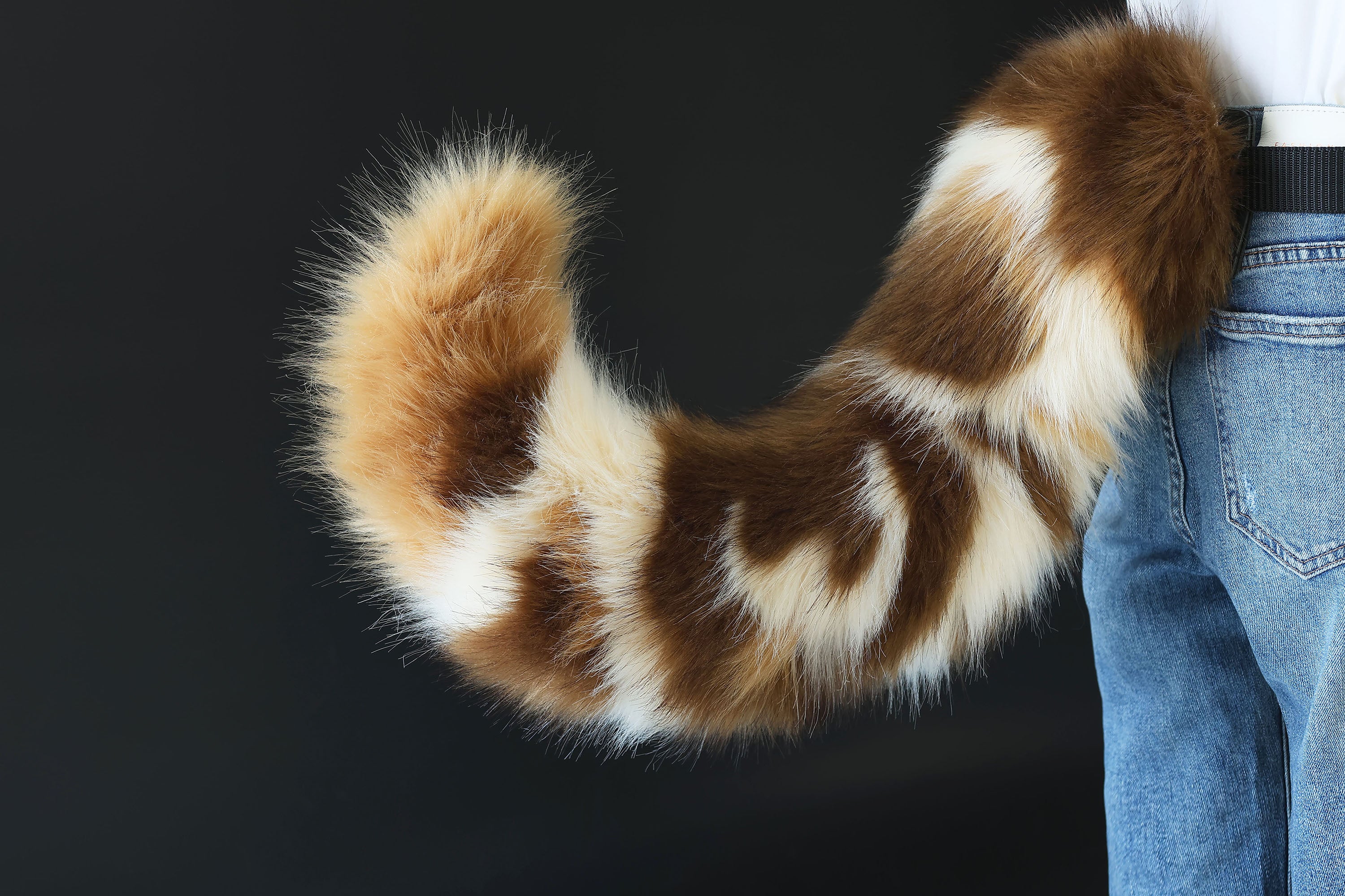 Calico hyper motion tail sleeve for silicone core tail base dog hypermotion tail covers super motion tail covers therian puppy kemonomimi