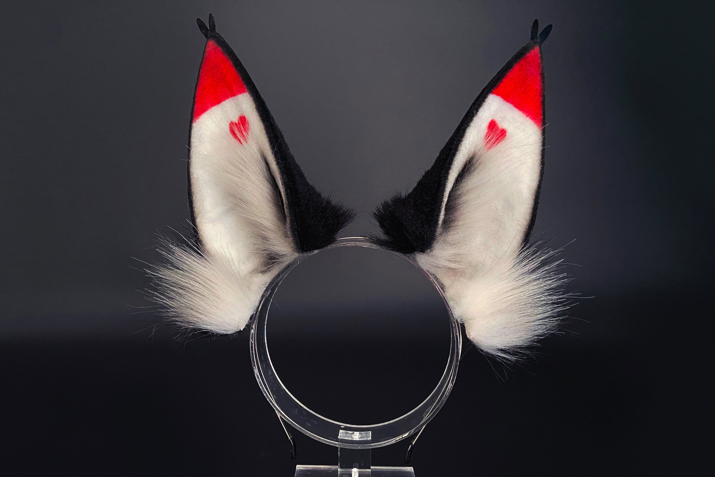 Faux Fur Husk Ears Hazbin Hotel Cosplay Ears - Cosplay Ears Husk cosplay - Hazbin Hotel Husk Ears - Faux Fur Ears