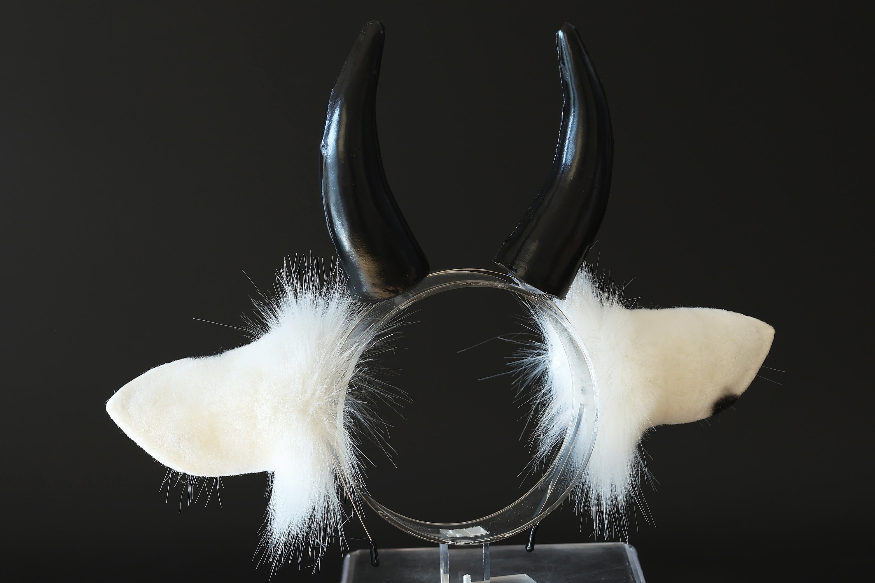 Faux fur cow ear and tail butt plug cow kemonomimi cow costume ear anime cosplay ear christmas gift cattle tail and ear therian Halloween gift furry