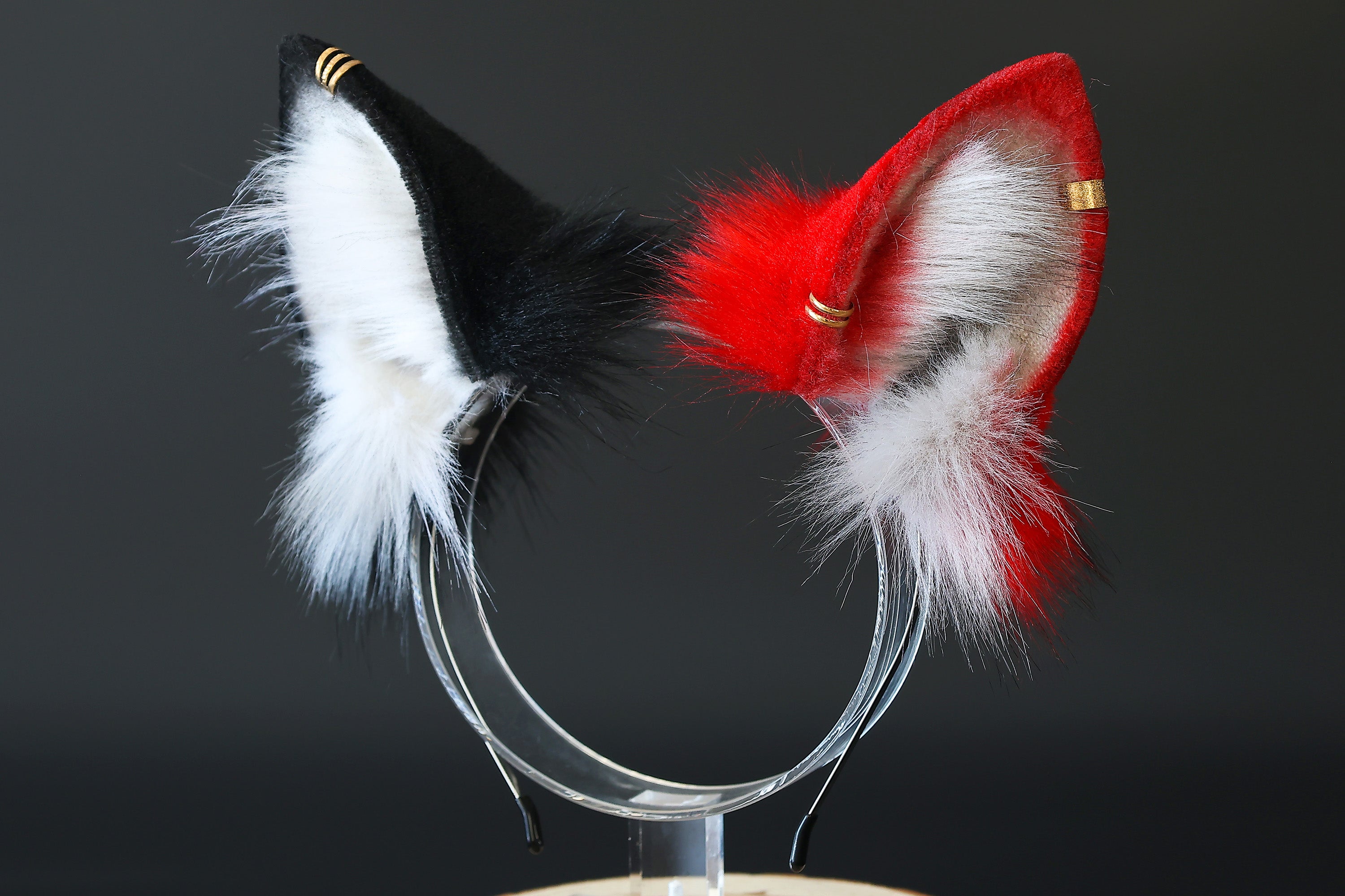 Faux fur dragon tail plug and ear anime cosplay fluffy tipped dragon wirin wickerbeast fursuit tail furry tail and ear lolita kemonomimi therian