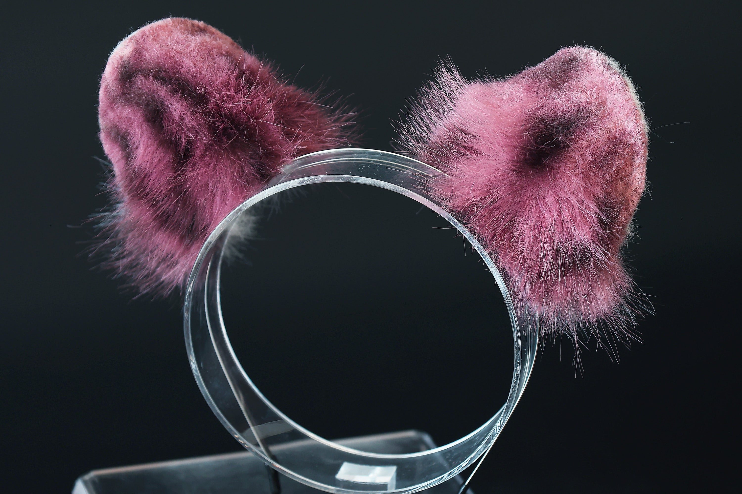 Faux fur snow leopard ear and tail butt plug set role play snow leopard cosplay ear and tail therian spotted leopard kemonomimi christmas gift furry