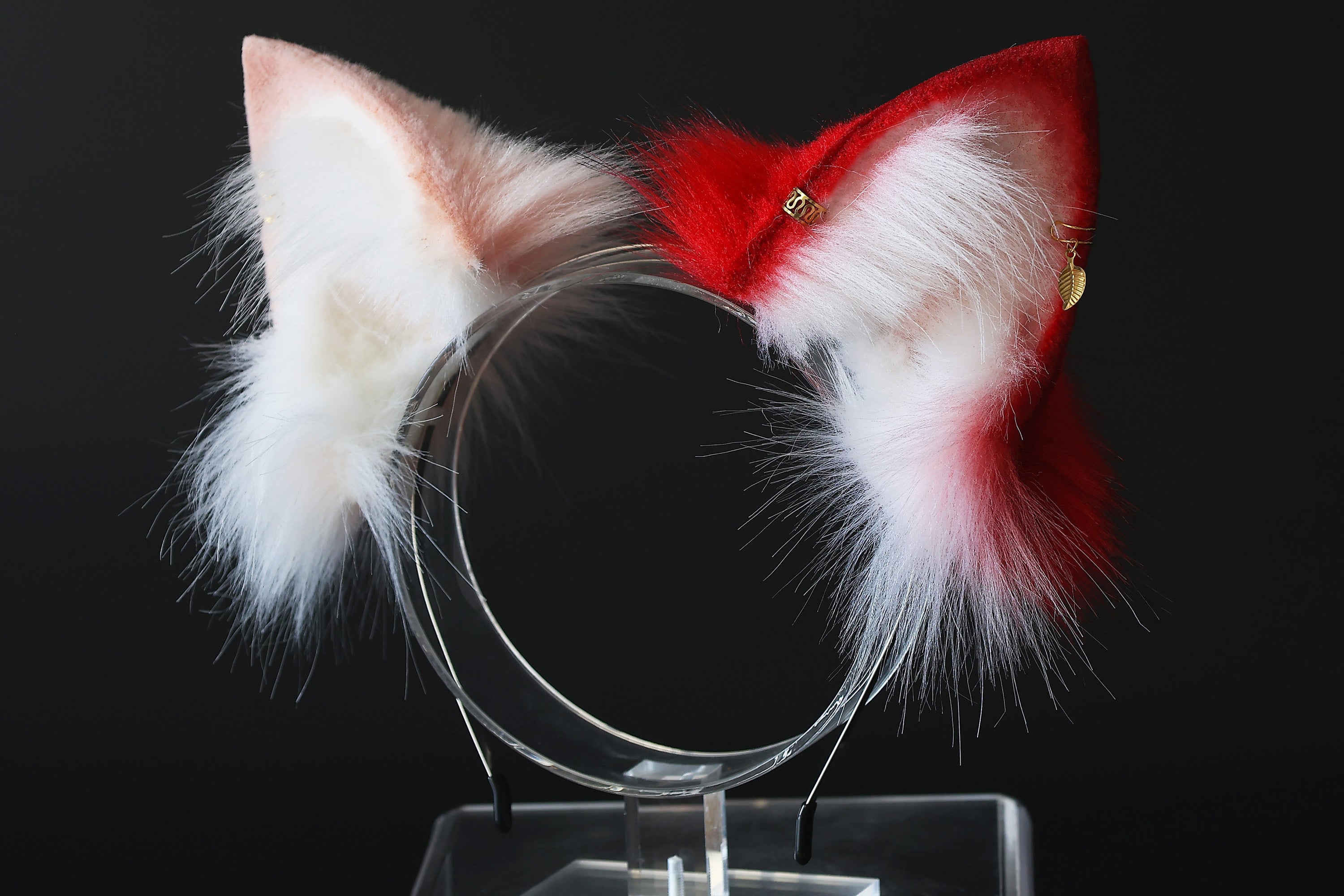 Fluffy faux fur cat ear and tail butt plug kitten ears and tail kittenplay anime cosplay kitty ear and tail short kitten tail kemonomimi cat therian