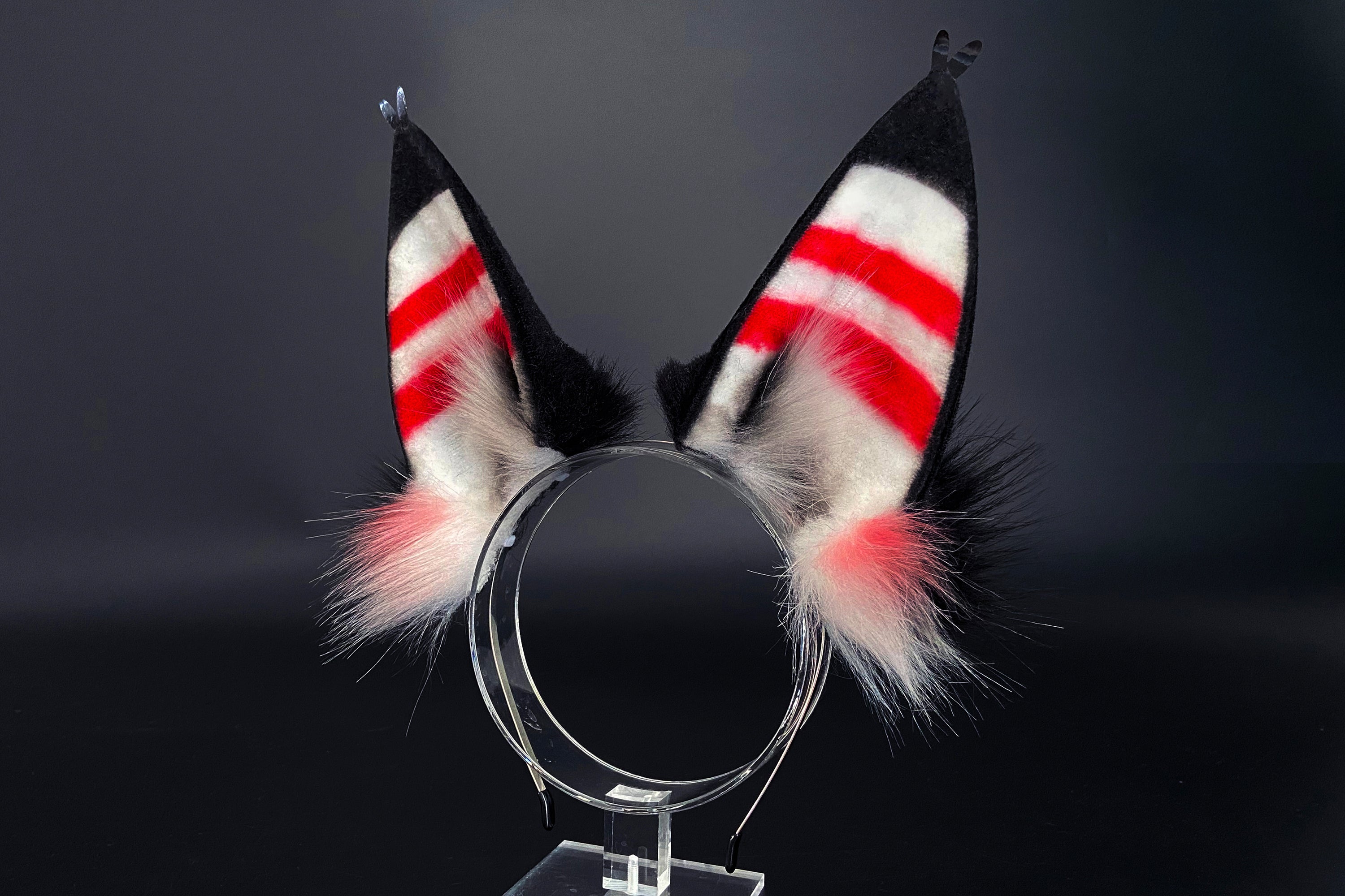 Faux Fur Husk Ears Hazbin Hotel Cosplay Ears - Cosplay Ears Husk cosplay - Hazbin Hotel Husk Ears - Faux Fur Ears