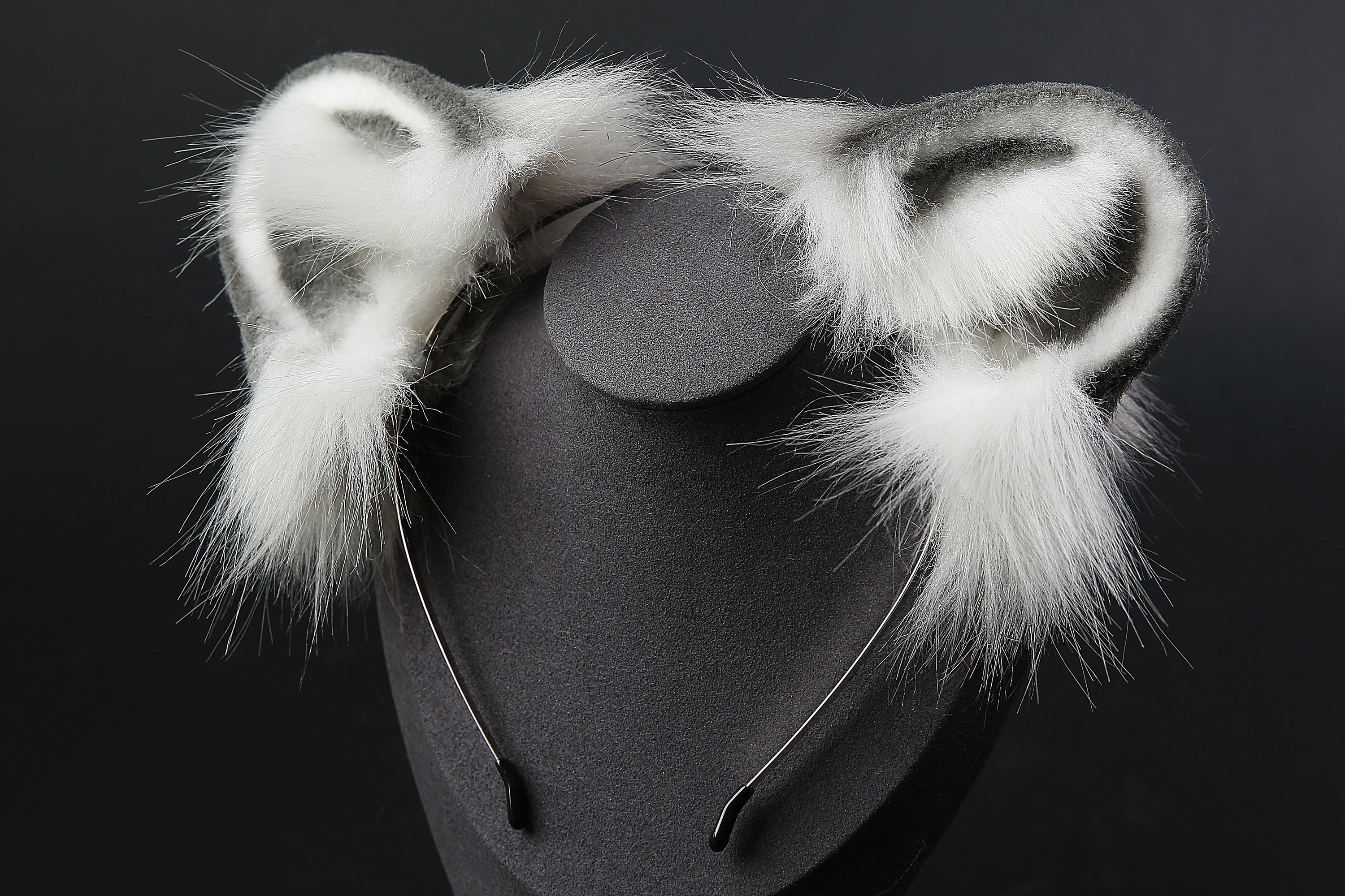 faux fur raccoon ear and tail plug set raccoons ear and tail plug set petplay ear and tail butt plug stripe tail butt plug cosplay mature