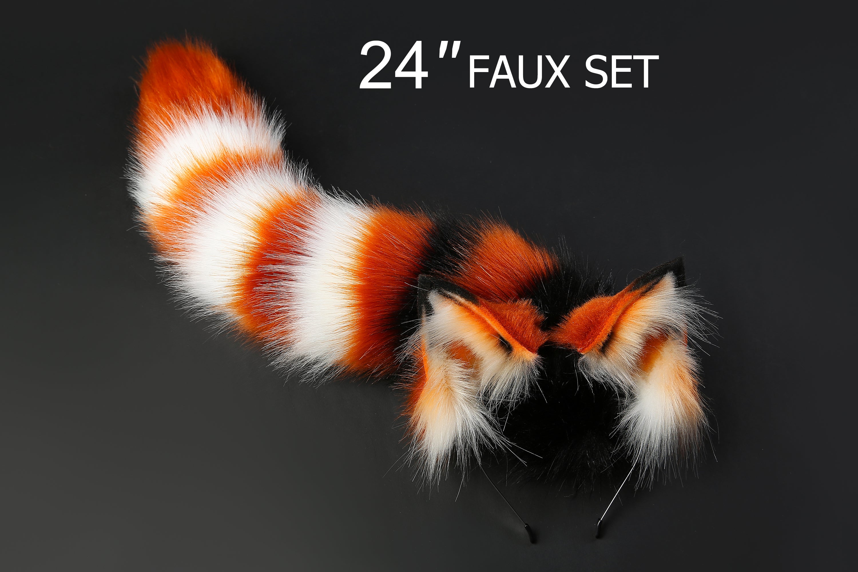 faux fur cat ear and tail plug set fox ear and tail plug set petplay ear and tail butt plug wolf ear and tail cosplay - kittenplay -mature