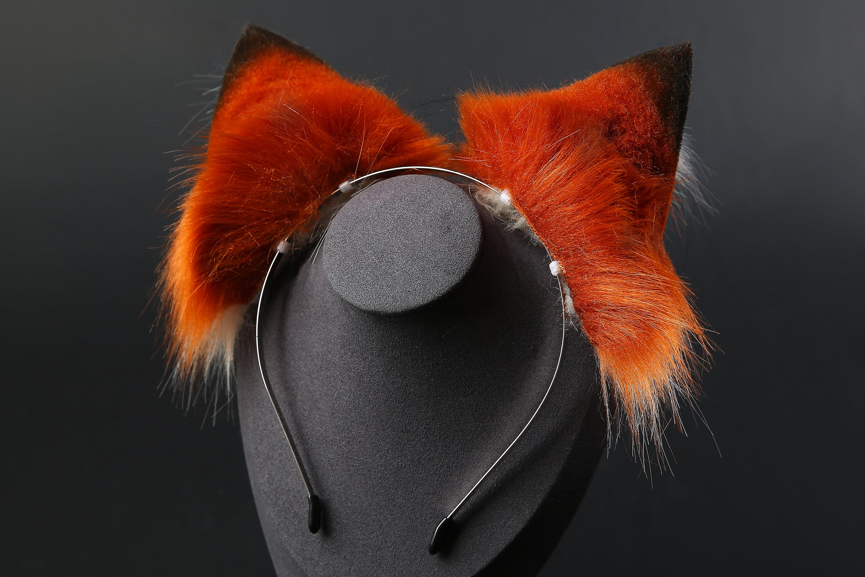 faux fur cat ear and tail plug set fox ear and tail plug set petplay ear and tail butt plug wolf ear and tail cosplay - kittenplay -mature