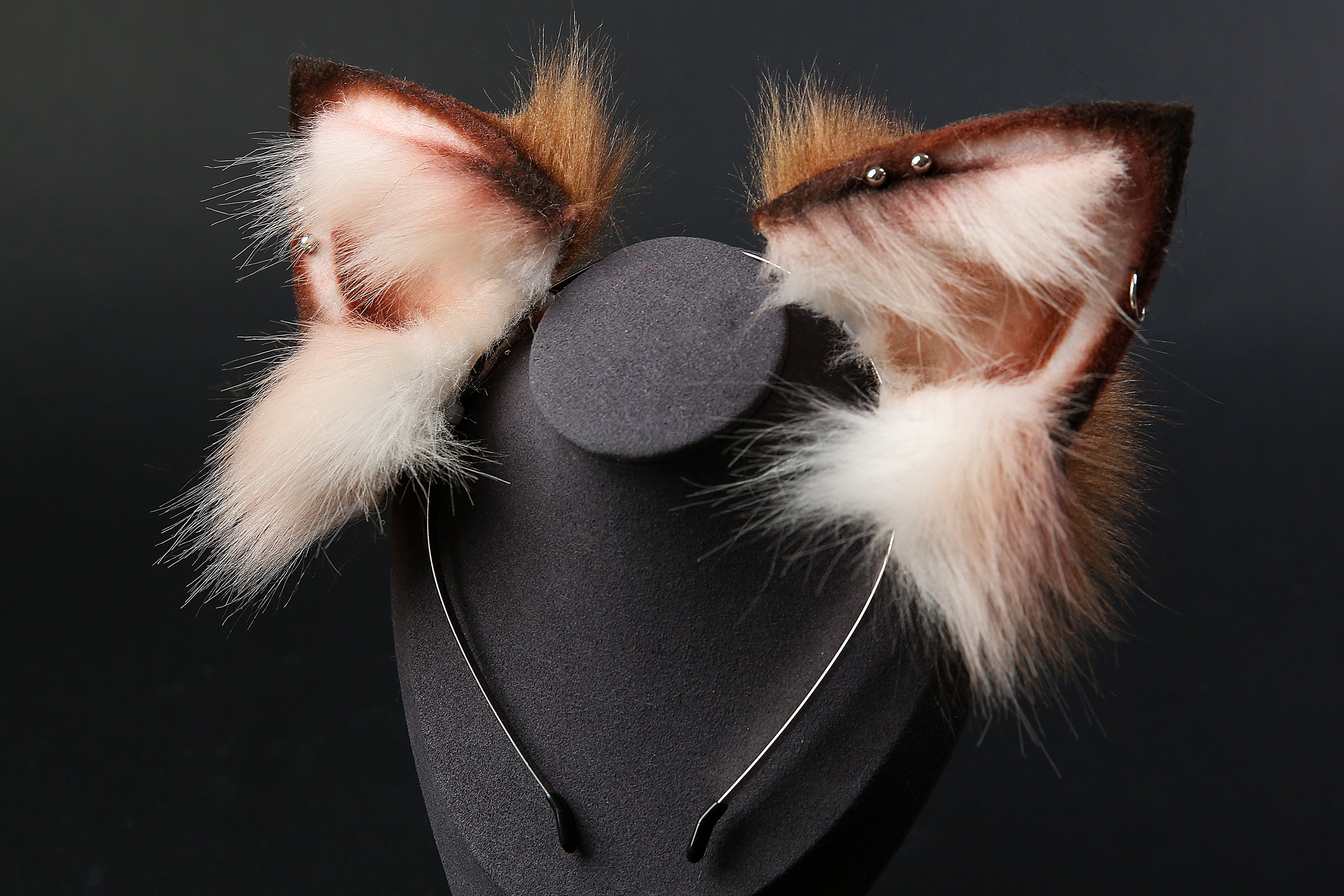 faux fur fox ear and tail plug set wolf ear and tail plug set petplay ear and tail butt plug cat ear and tail cosplay - kittenplay -mature