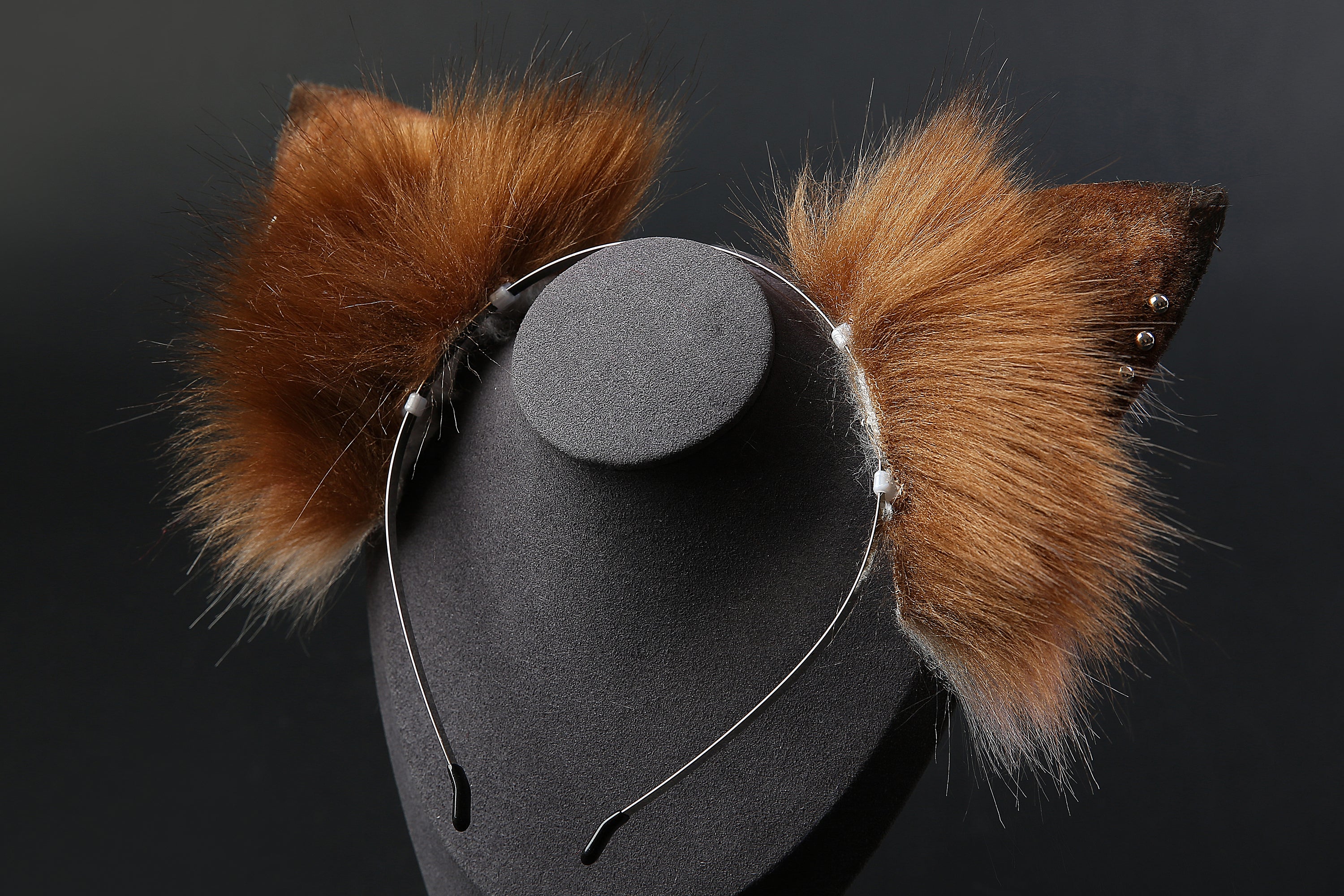 faux fur fox ear and tail plug set wolf ear and tail plug set petplay ear and tail butt plug cat ear and tail cosplay - kittenplay -mature