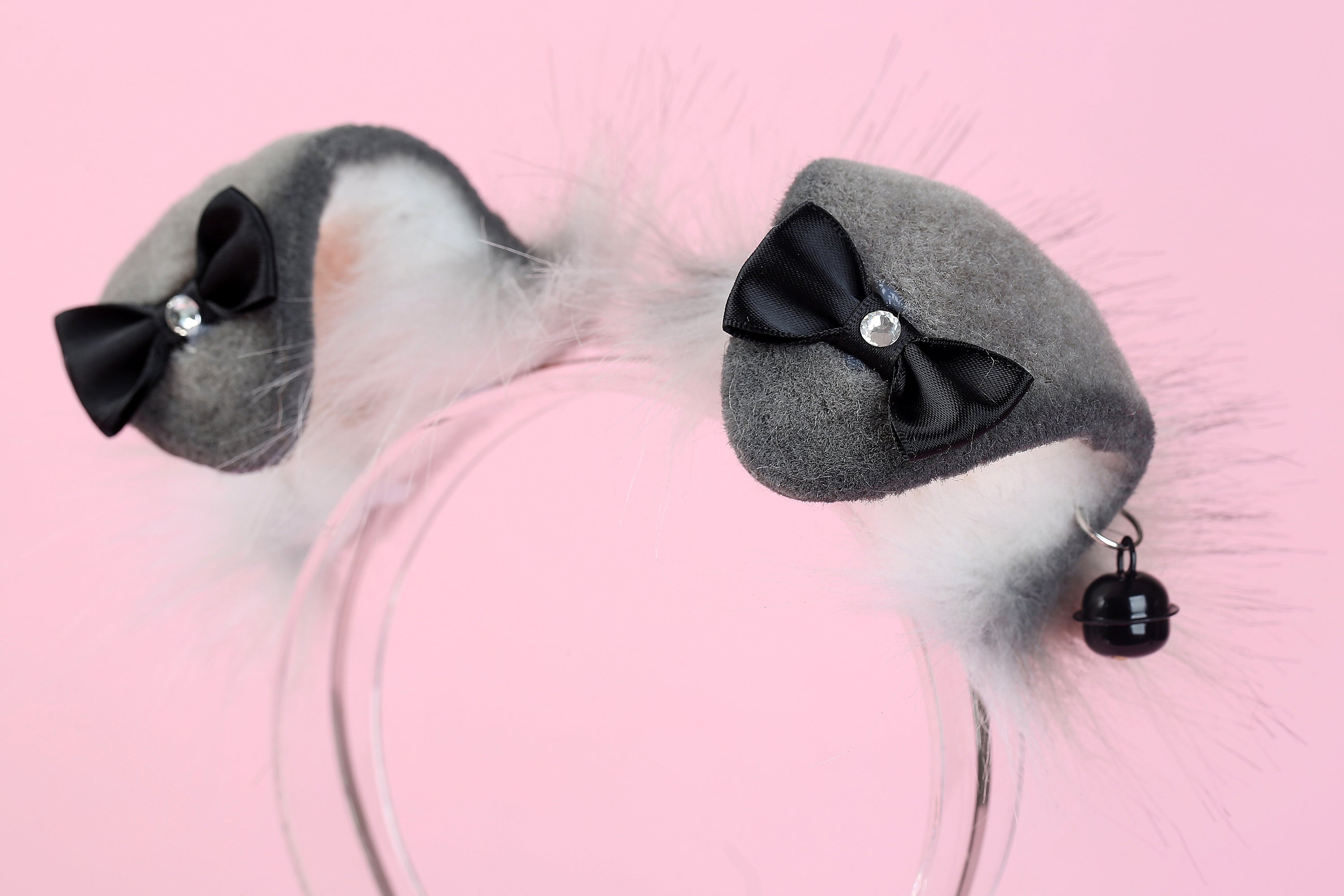 Gray puppy ear and tail set Shepherd dog ear and tail plug set Shiba Inu dog ear and tail butt plug set cosplay petplay puppy play -mature