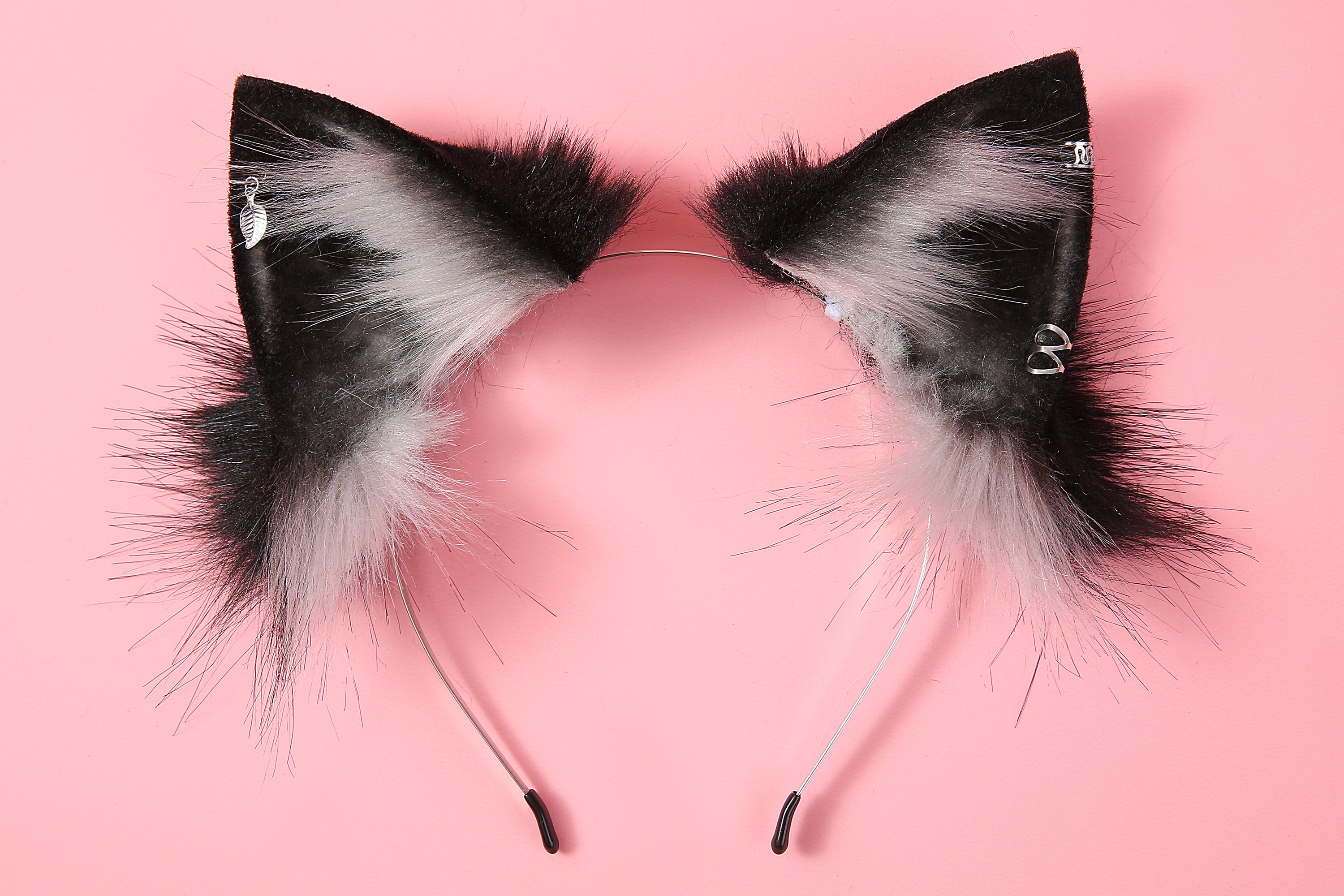 Cat ear headband and tail set kitten ear and tail