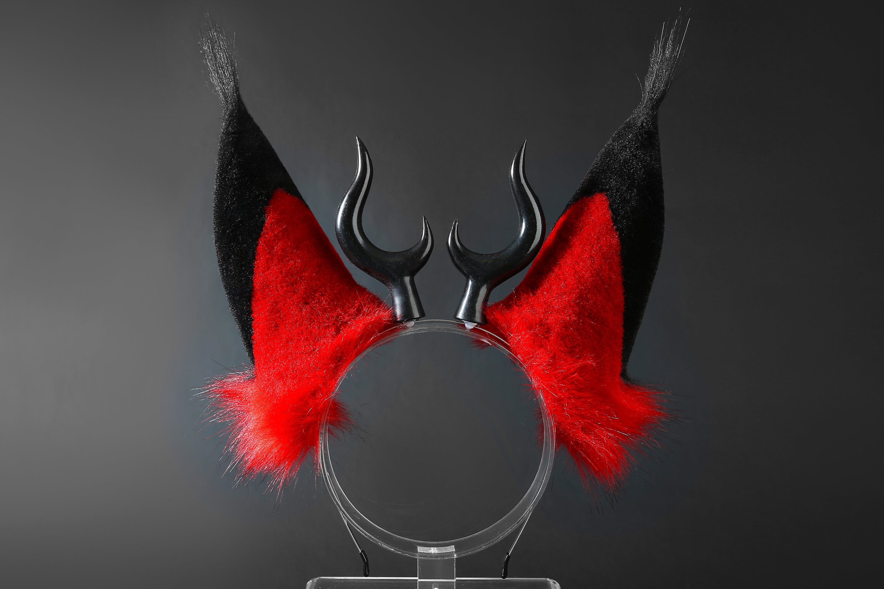 Faux Fur Alastor Ears and Tail