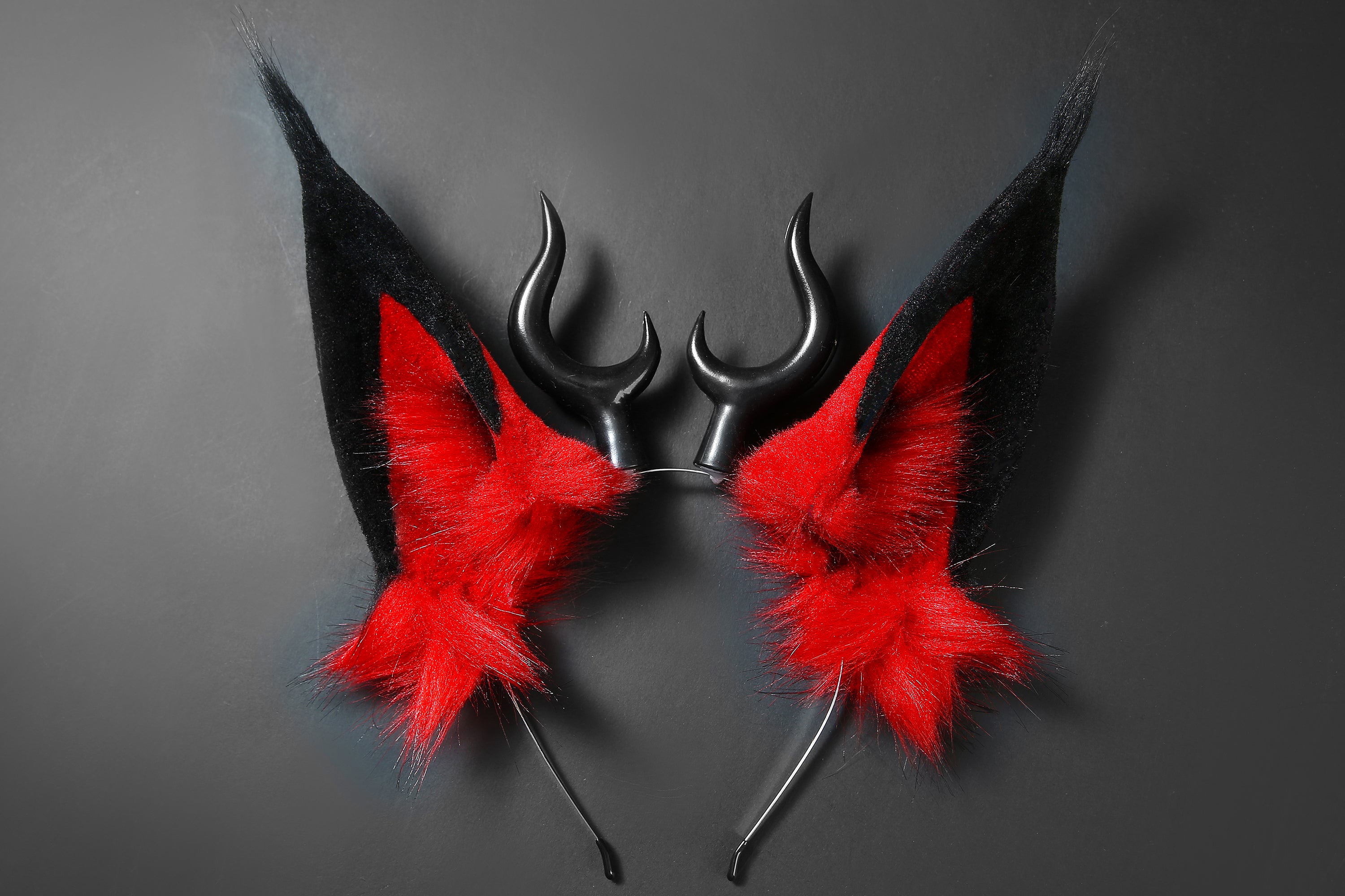 Faux Fur Alastor Ears and Tail