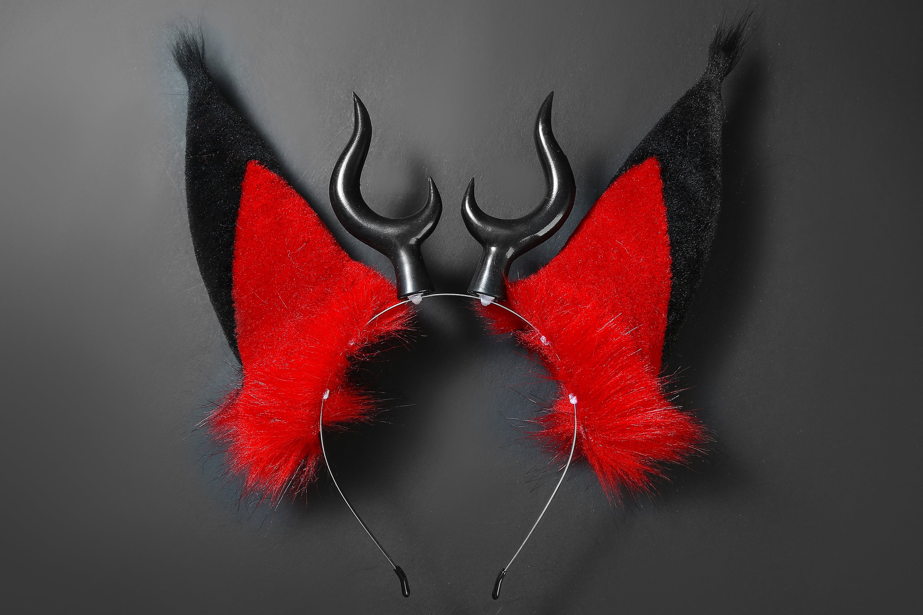 Faux Fur Alastor Ears and Tail