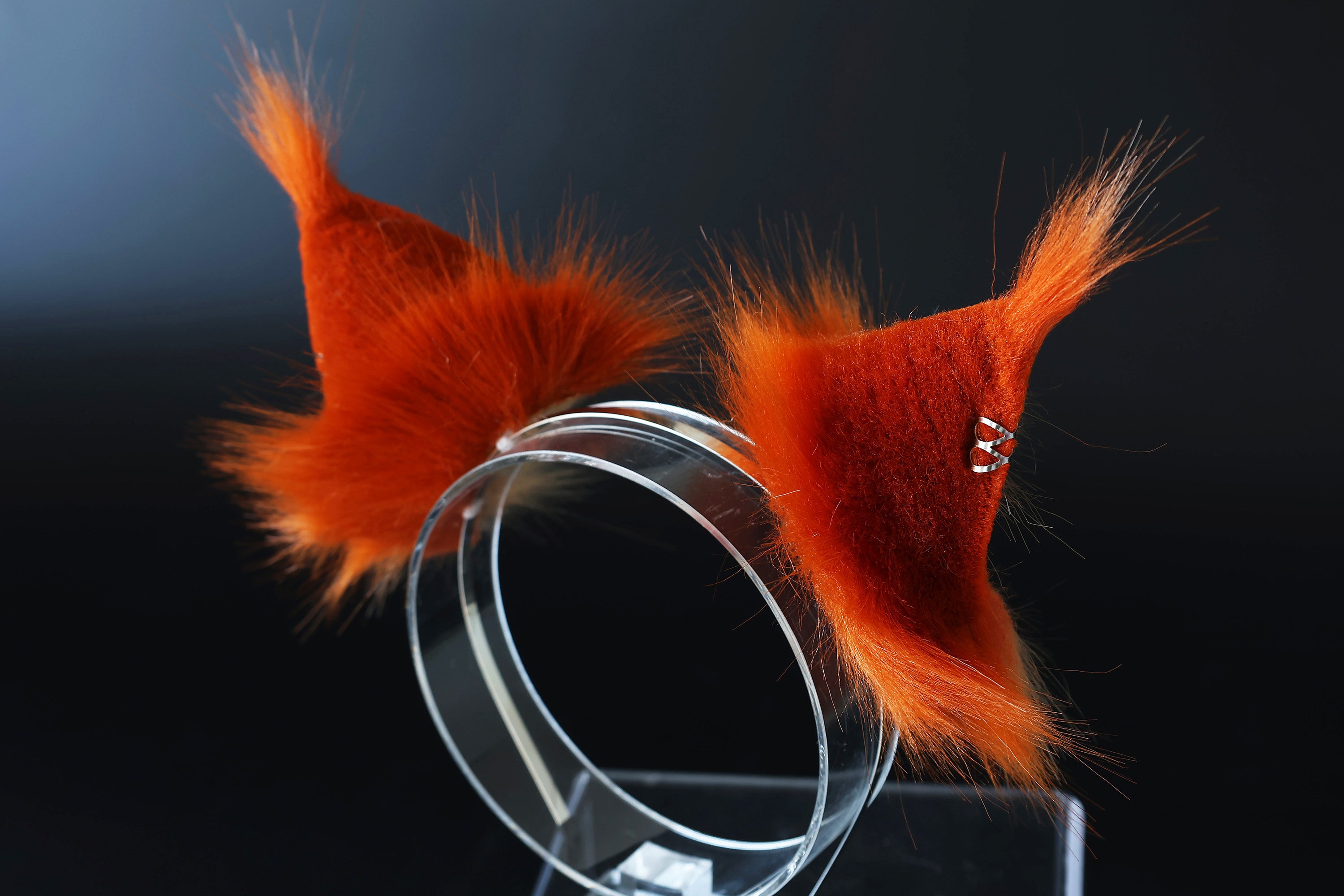 Realistic faux fur squirrel tail butt plug and ear set squirrel ears and tail kemonomimi squirrel therian anime cosplay chipmunks