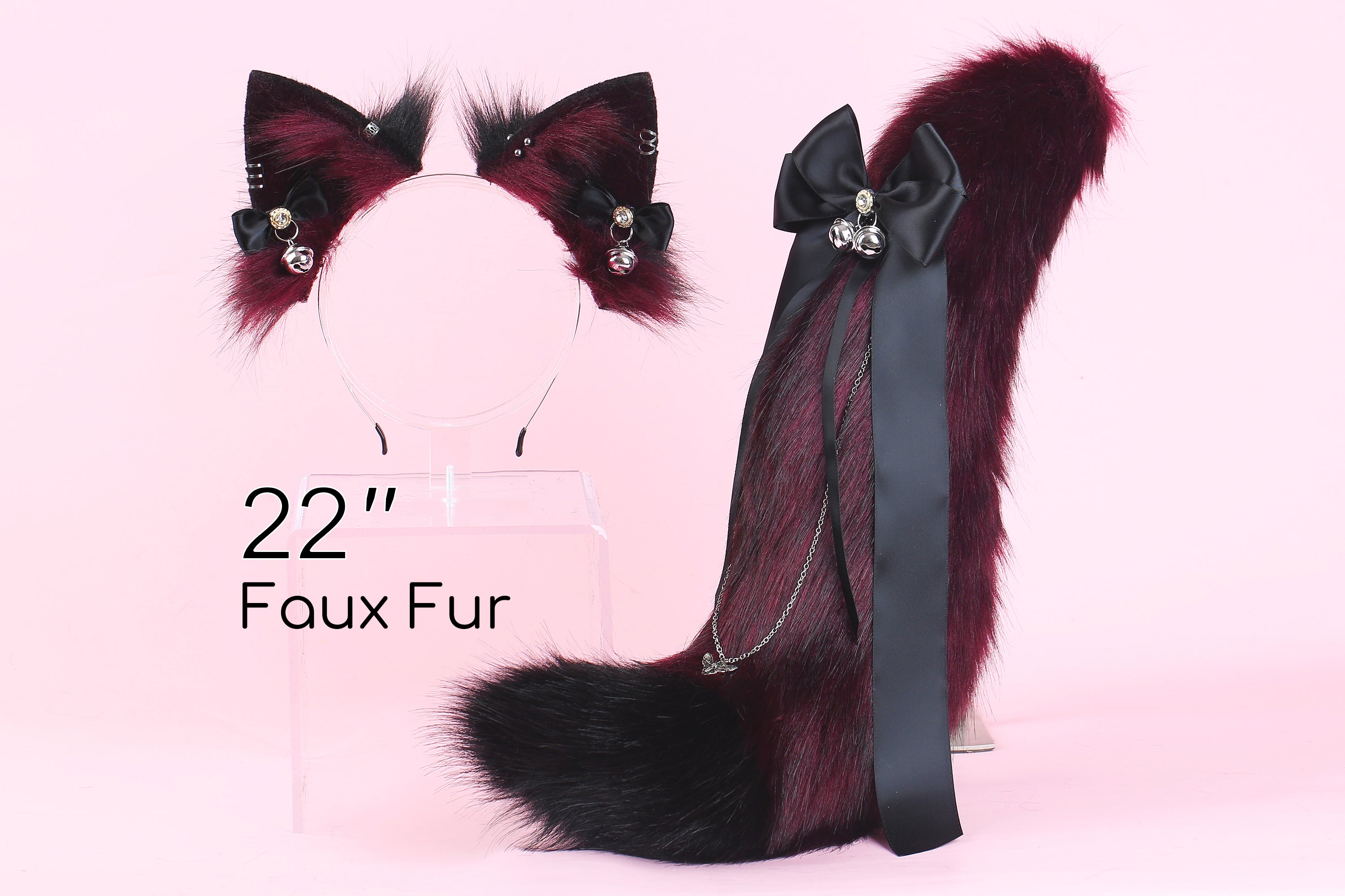 Fox ear and tail set wolf ear and tail set cat ear and tail set anime cosplay halloween gift kittenplay petplay fox tail plug mature