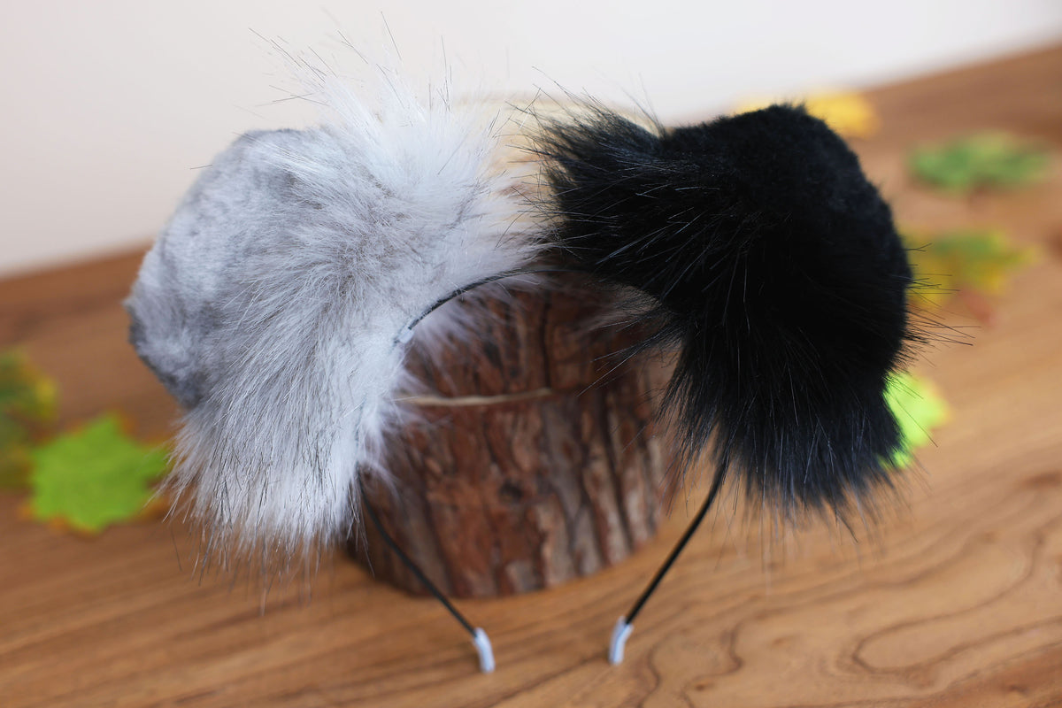 Hyper motion puppy tail sleeve and ears faux fur dog sleeves for silicone base - super motion tail covers - therian puppy kemonomimi furry